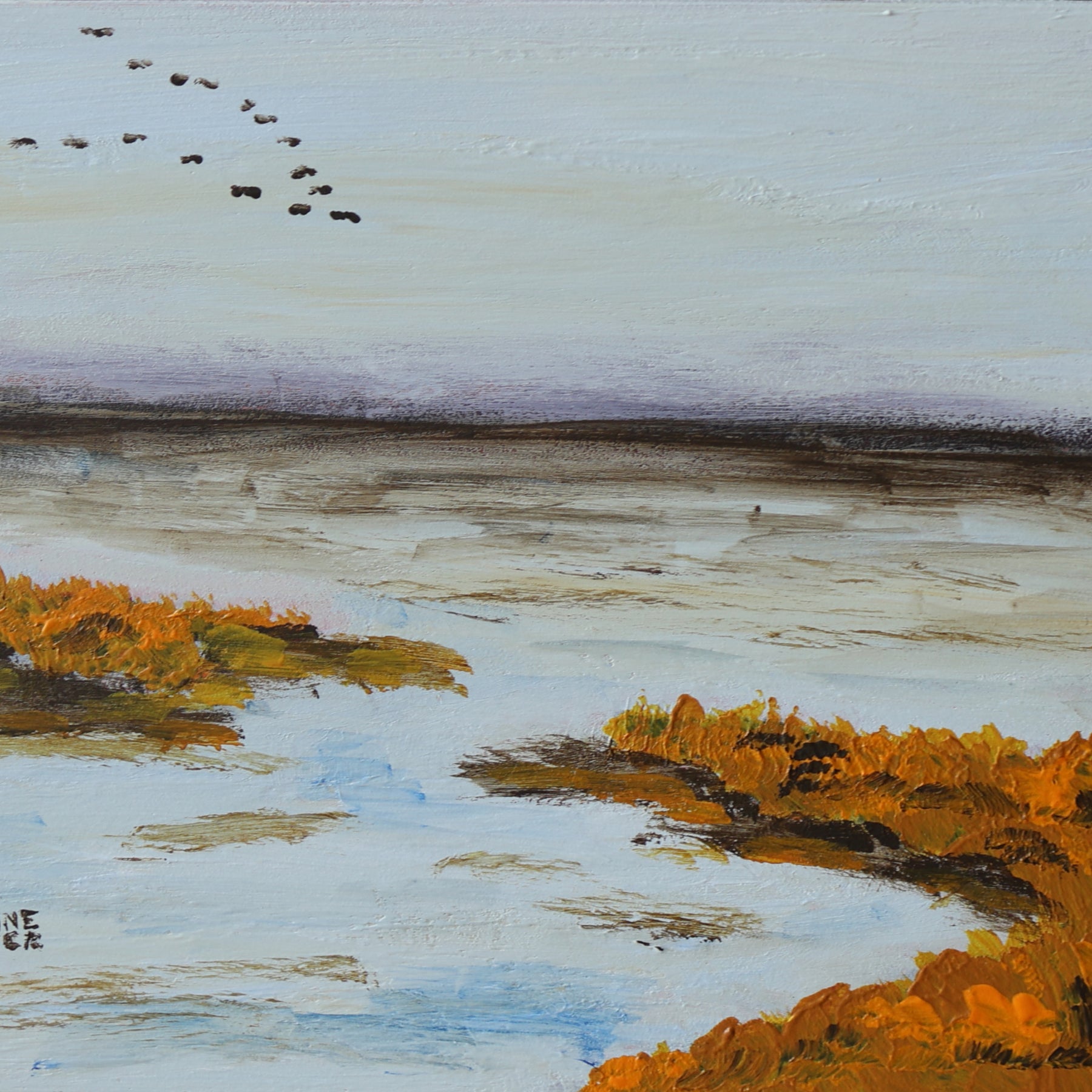 Original Art - Reeds at Riverton Bridge