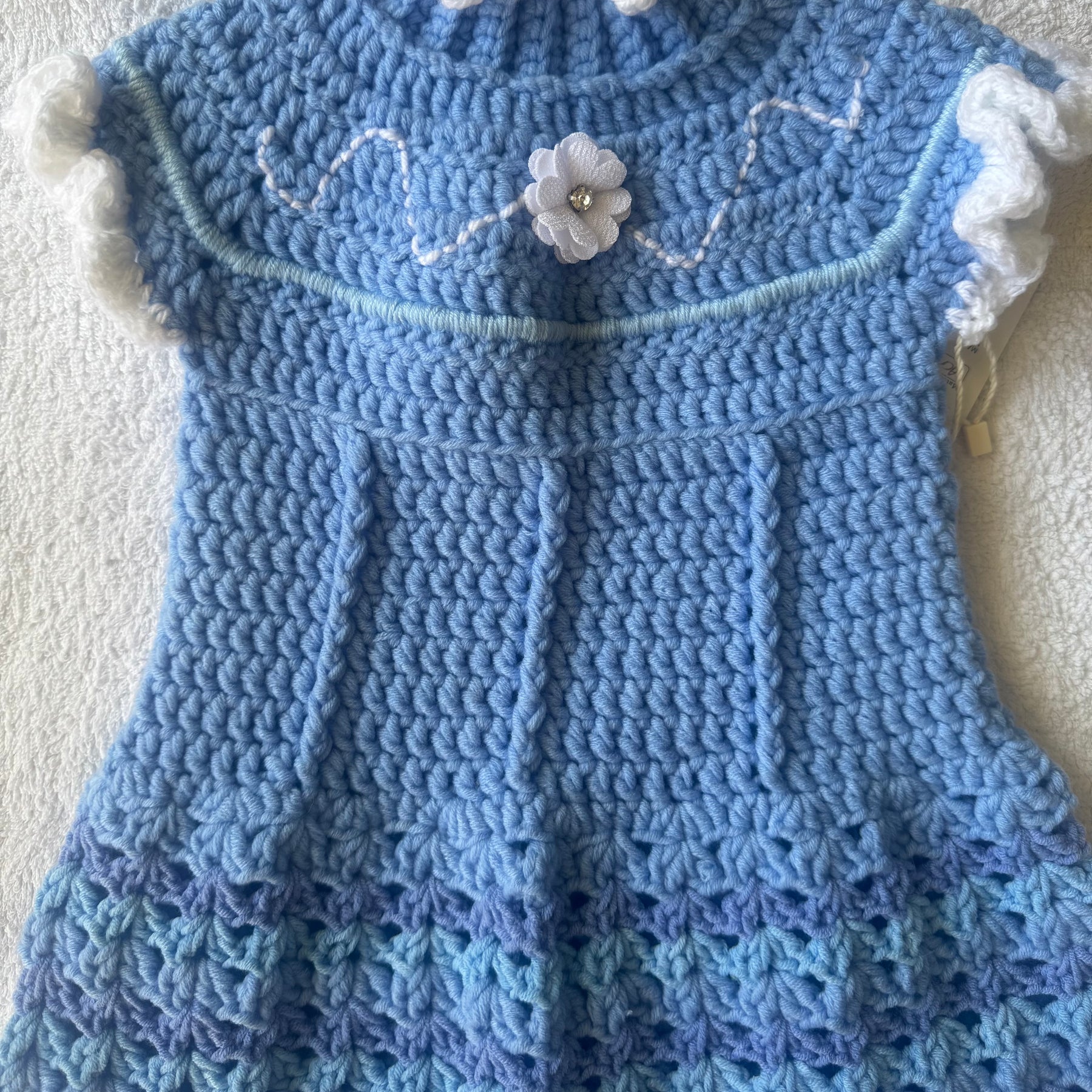 Heirloom Crochet Girls Size 1 Dress