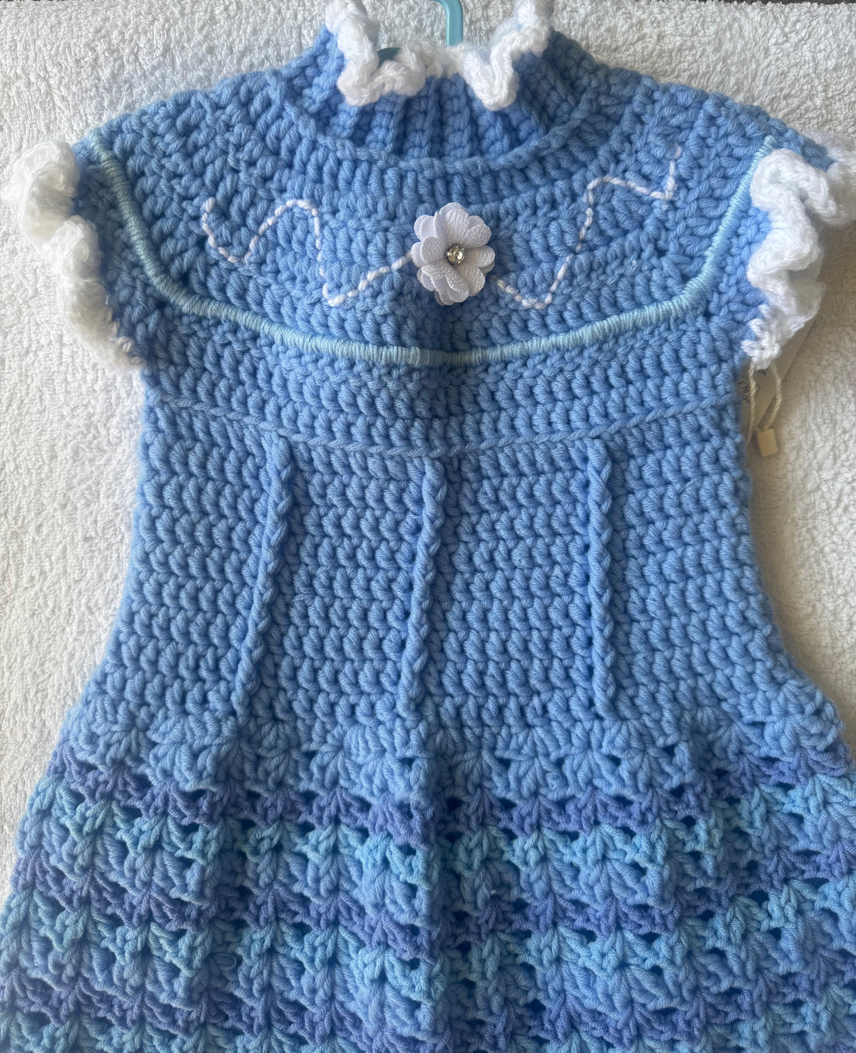 Heirloom Crochet Girls Size 1 Dress