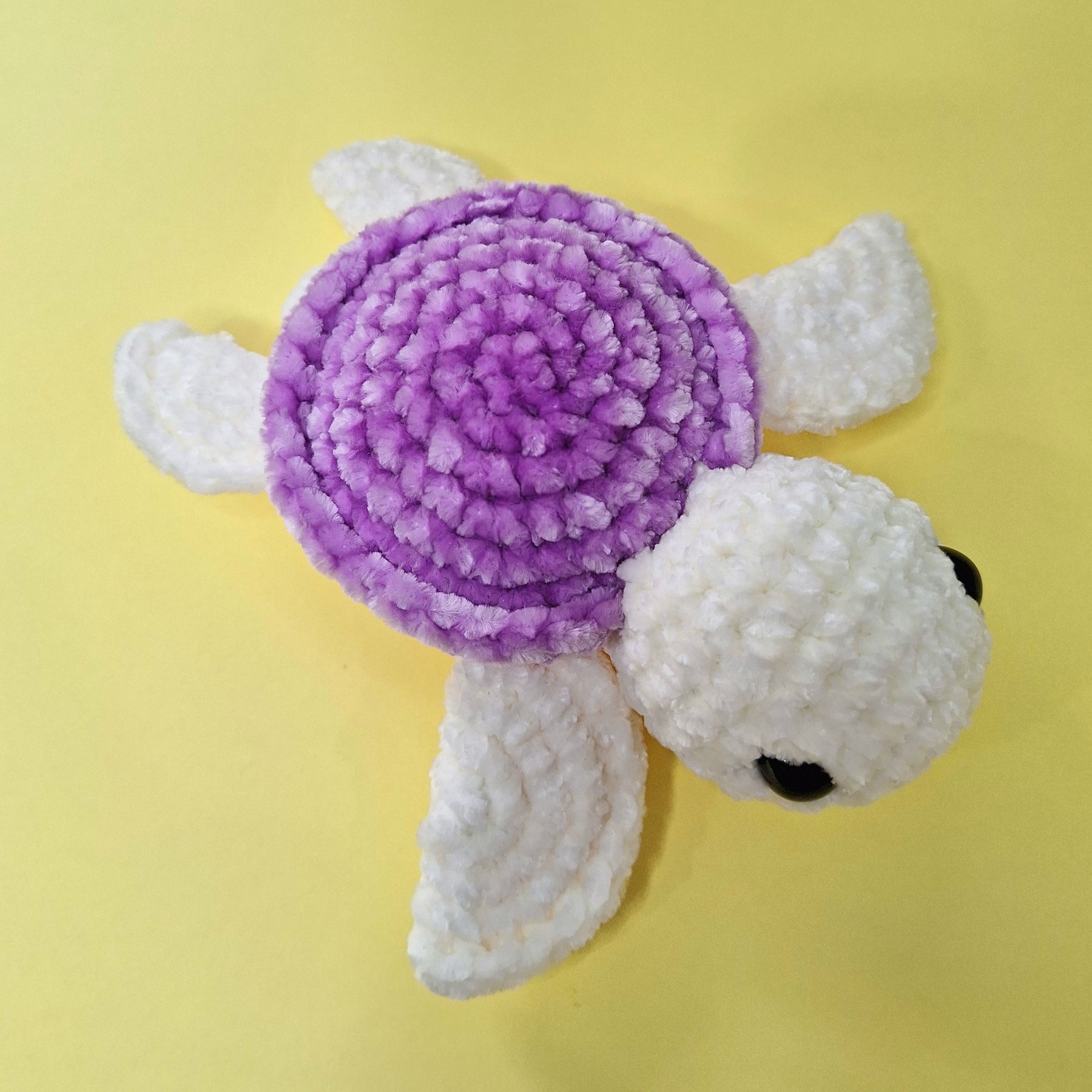 Hand made crocheted velvet Sea Turtle