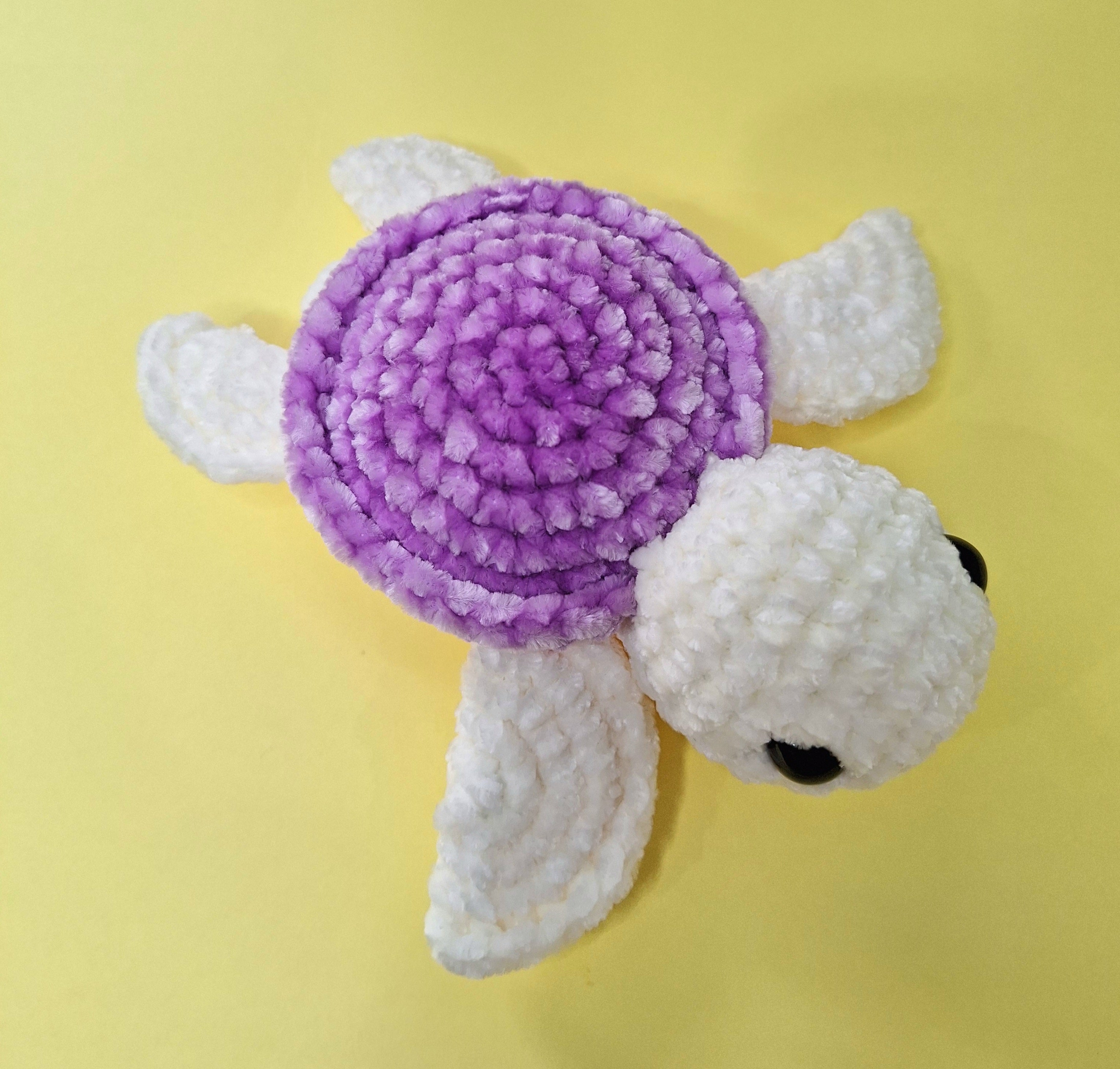 Hand made crocheted velvet Sea Turtle