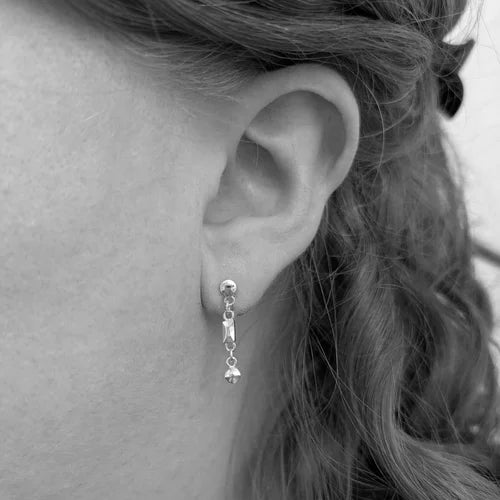 geometric faceted studs