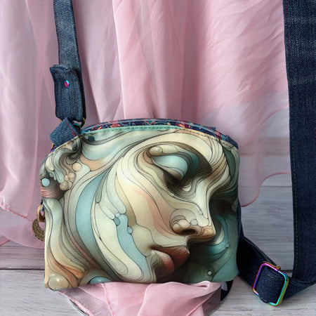 Women’s crossbody upcycled bag