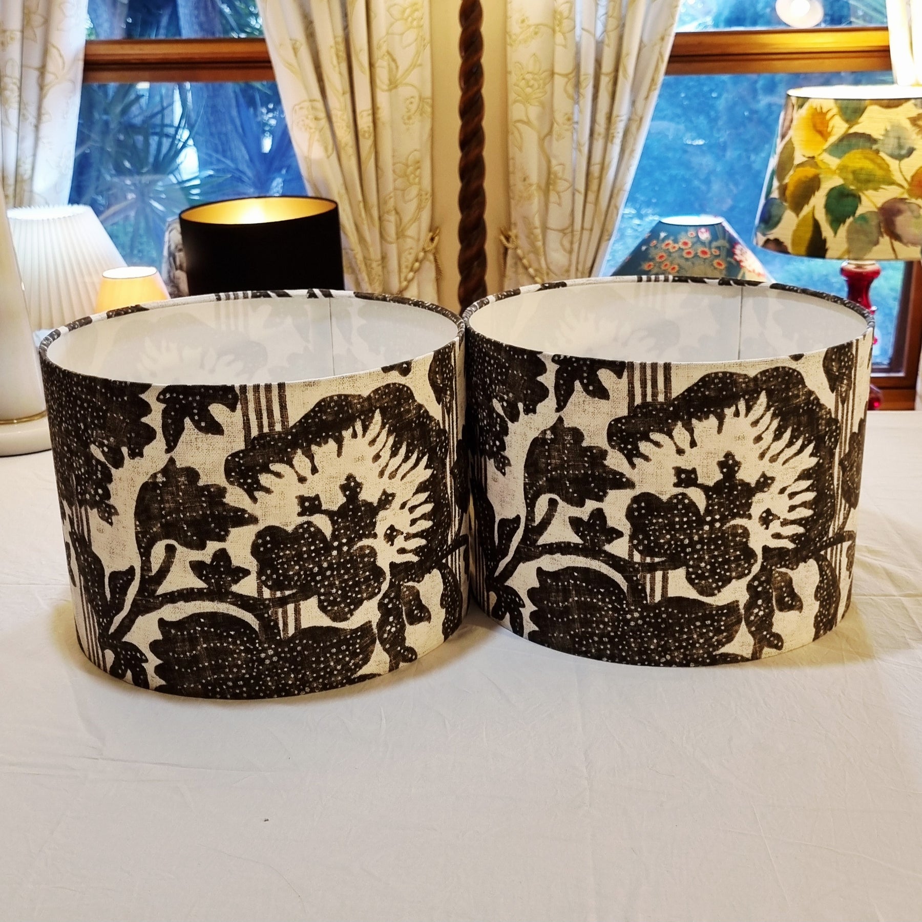 30cm Drum Lampshade in various fabrics