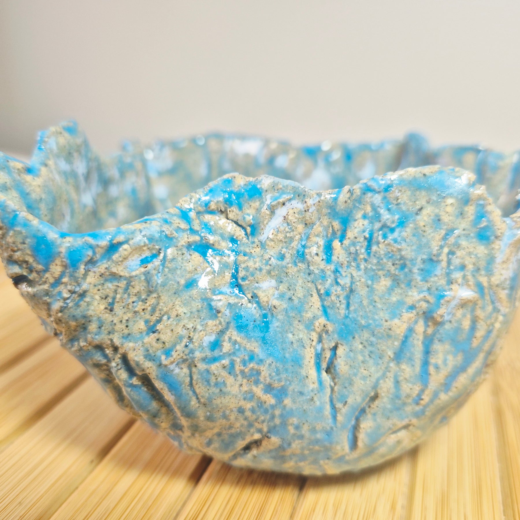 Ocean's Whisper Small Beach Pottery Bowl