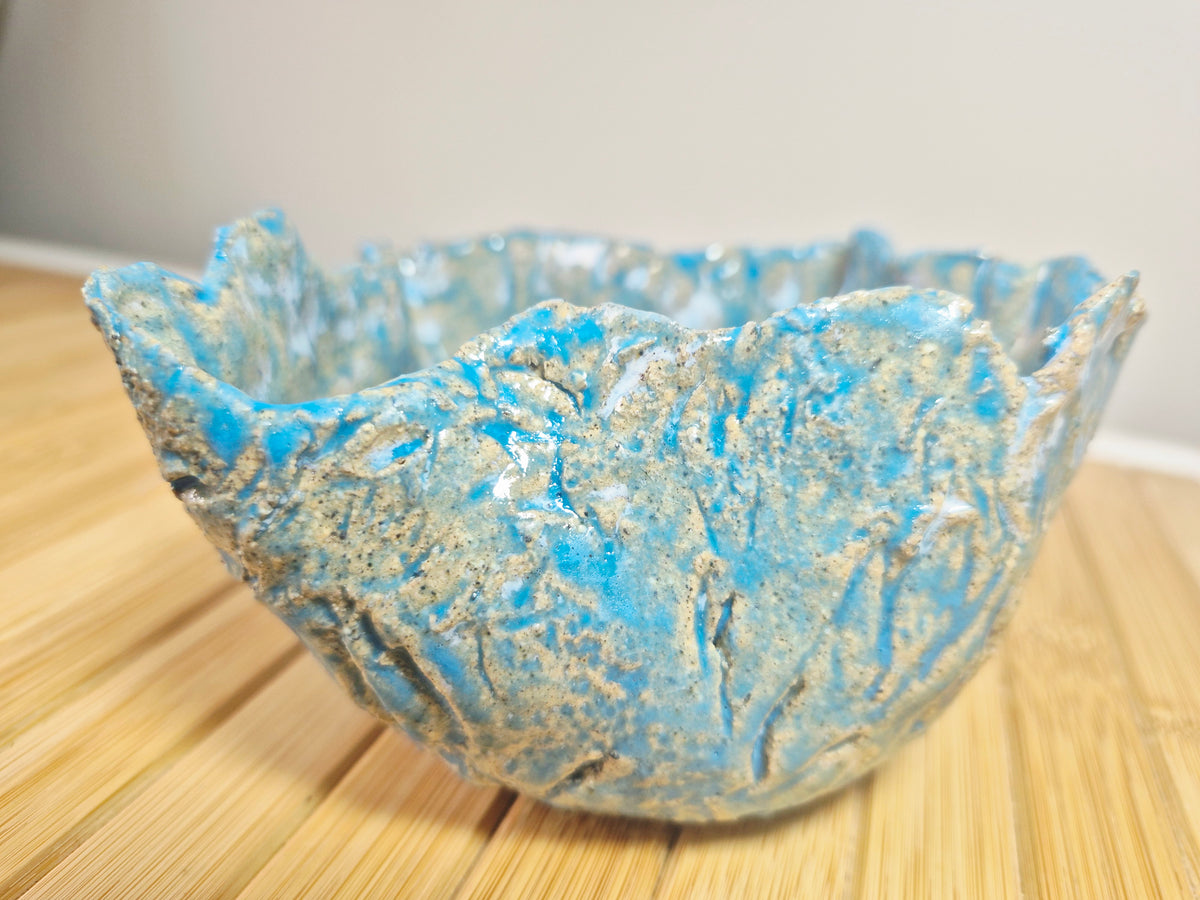 Ocean's Whisper Small Beach Pottery Bowl