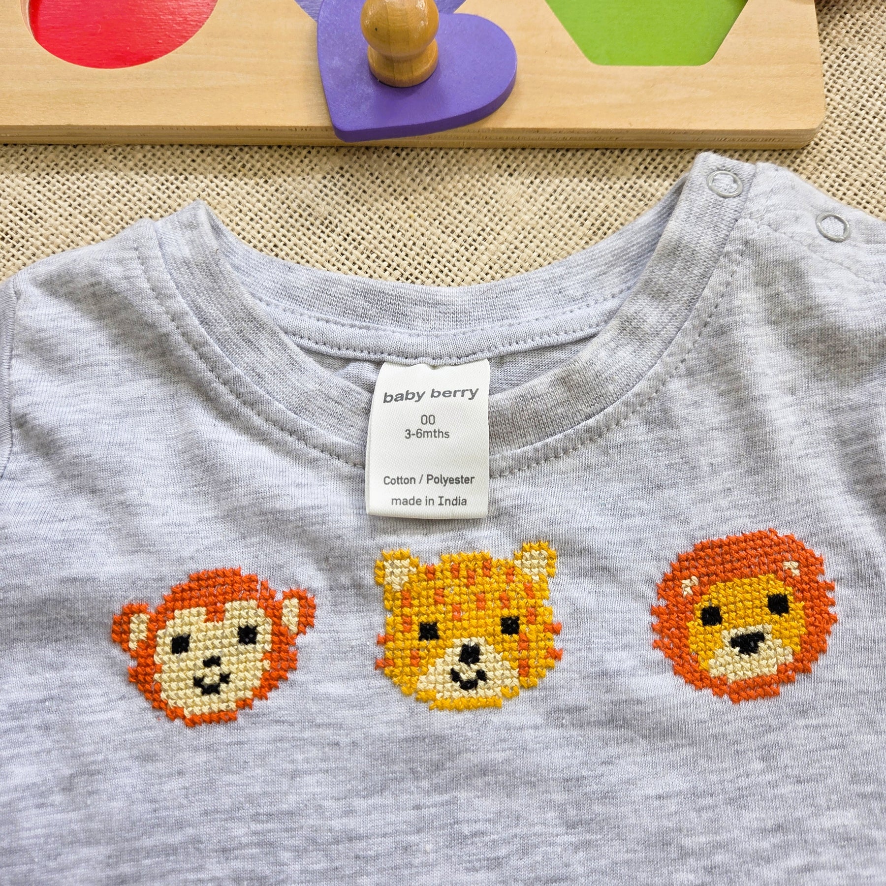 "Jungle Buddies" Short Sleeve Tee, Leggings & Bummies (3-6 Months)