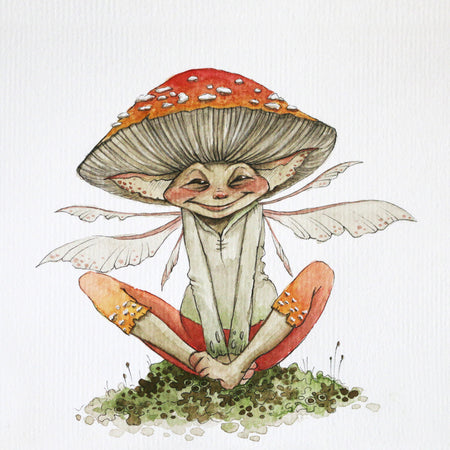 A6 Mini Art Print - Fly Arabic Elf