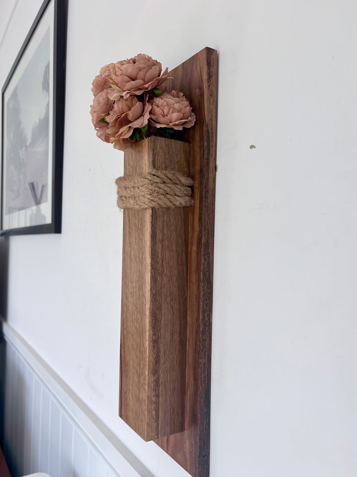 Spotted gum Wall pocket vase