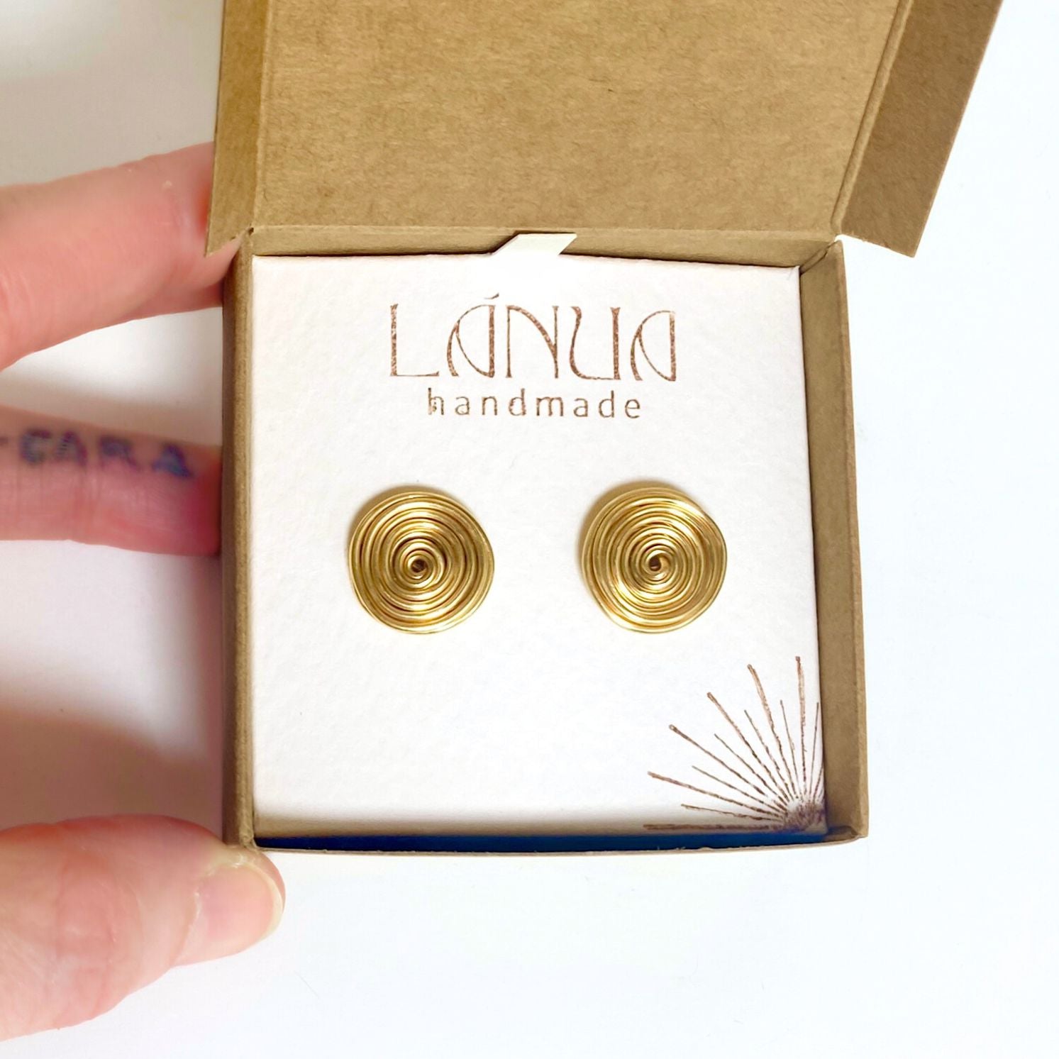 Jewellery gifting box ADD-ON | White or Kraft Brown card | Light-weight | Recyclable | Add to Lánua orders only