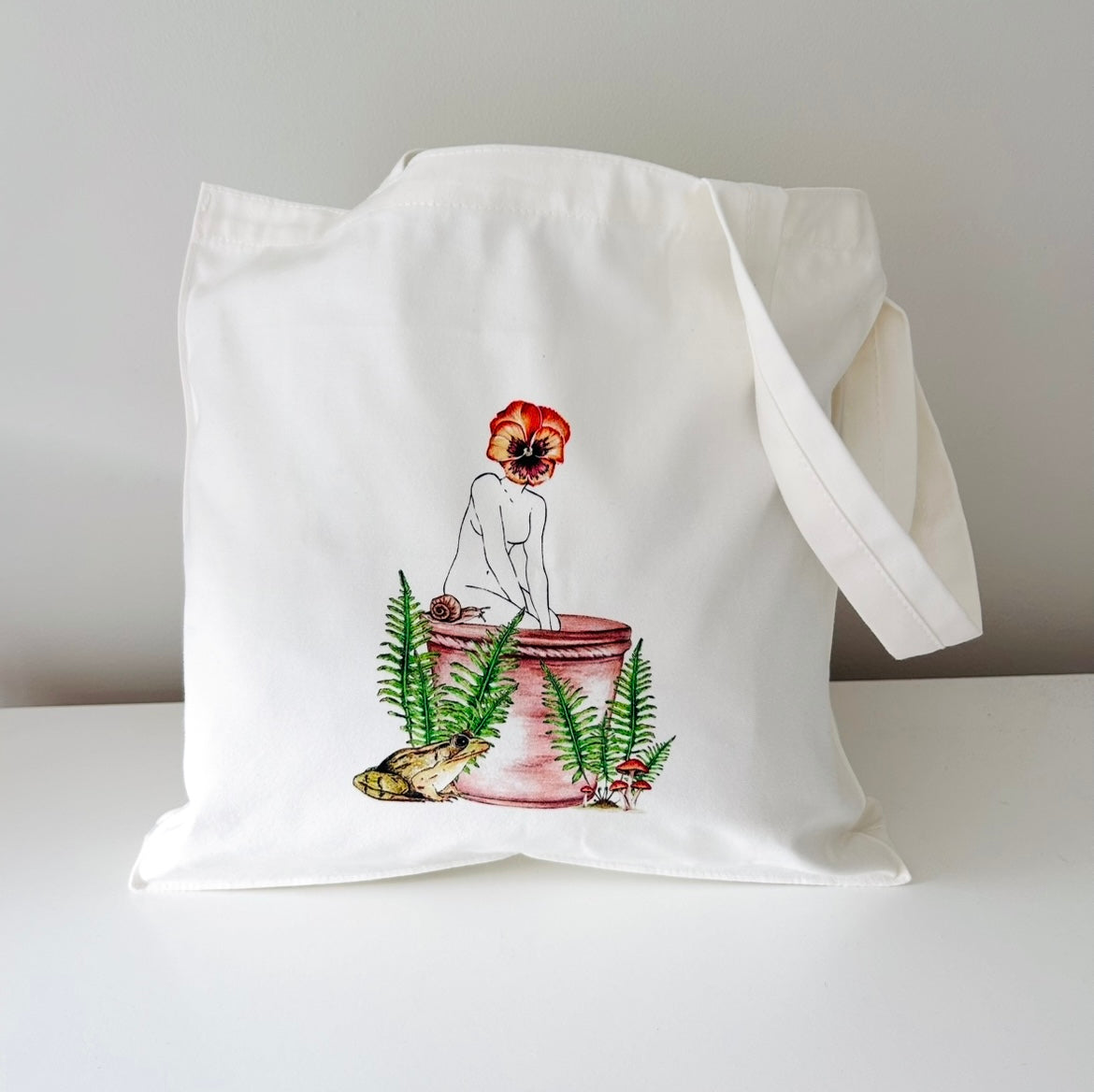 Tote Bag - Viola Girl Unfurl