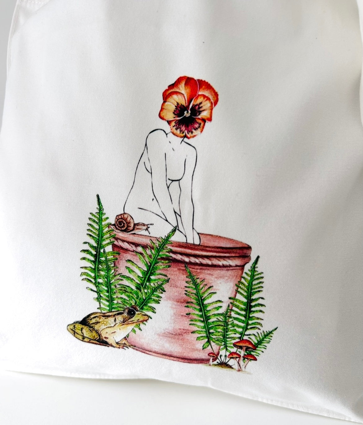 Tote Bag - Viola Girl Unfurl