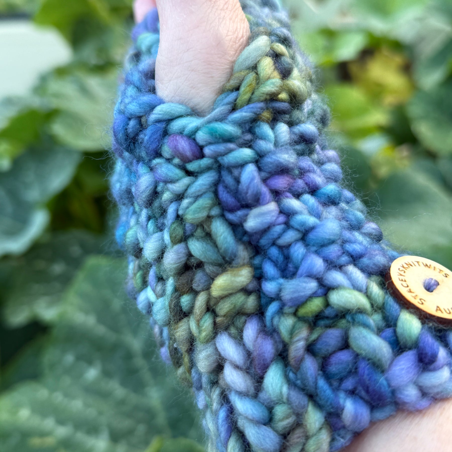 Handwarmers, Hand knitted merino fingerless gloves