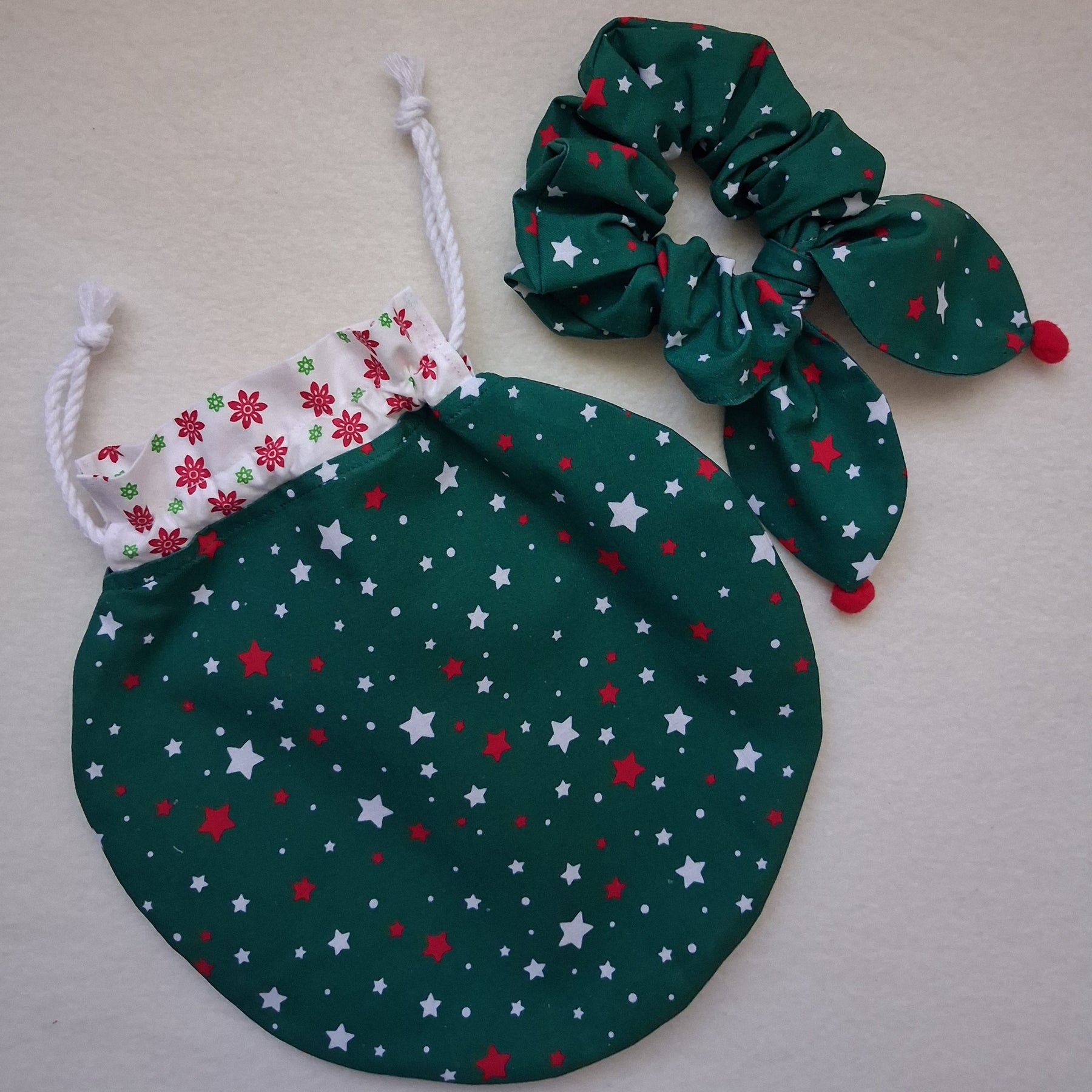 Children's Christmas Bauble Bag & scrunchie