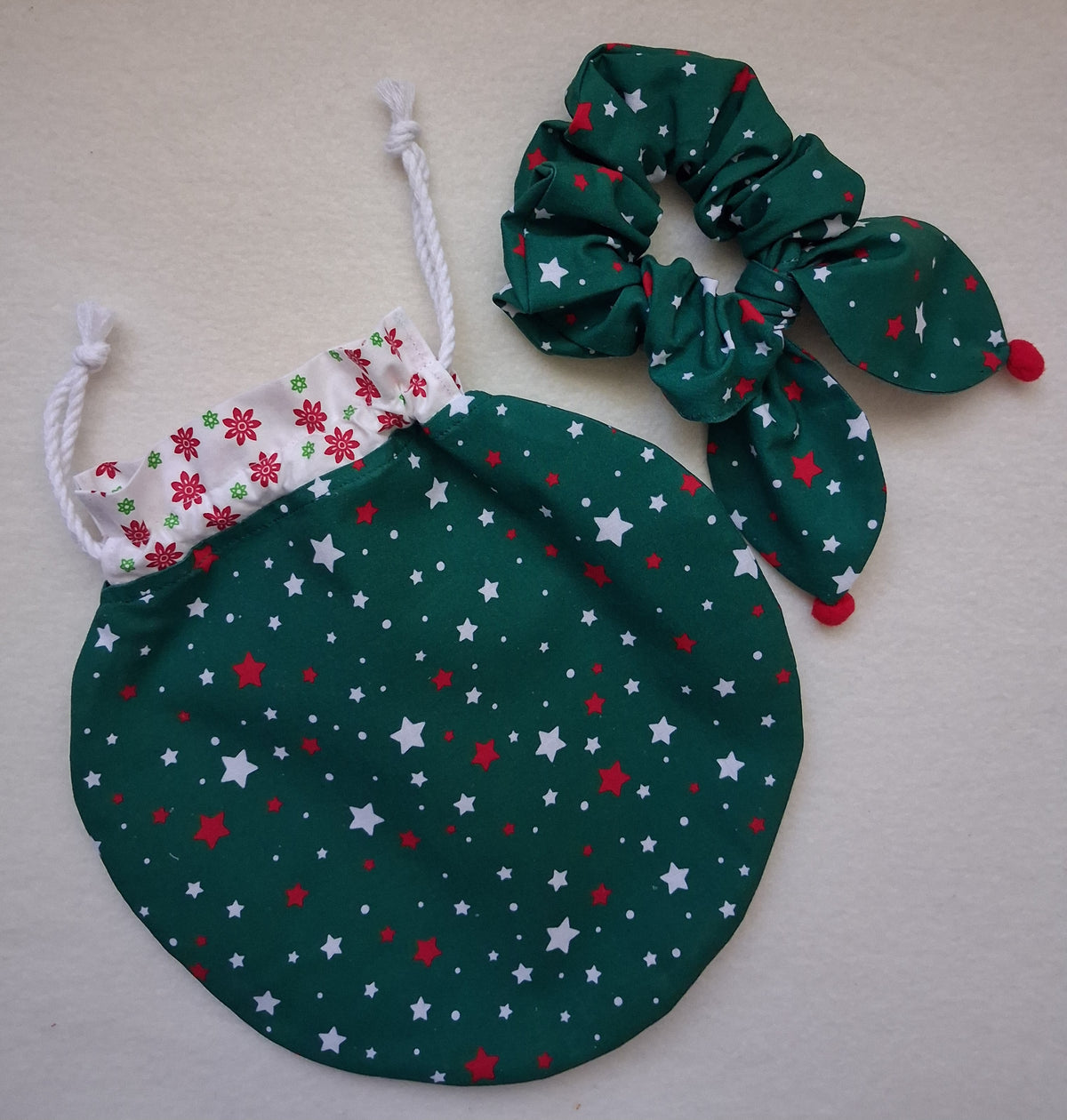 Children's Christmas Bauble Bag & scrunchie