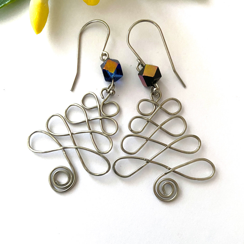 Christmas Wire Earrings