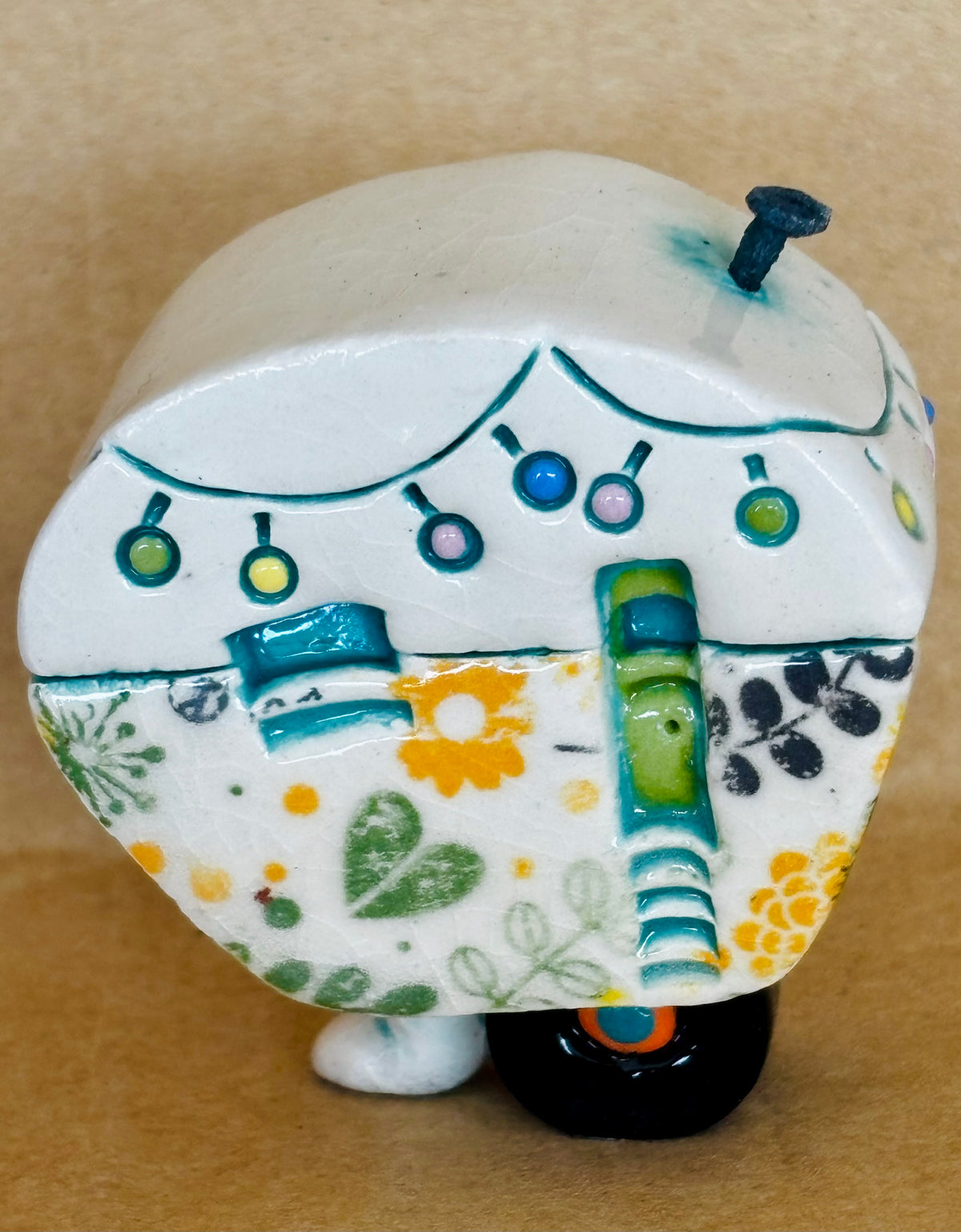 Small Retro Collectable Ceramic Caravan 12