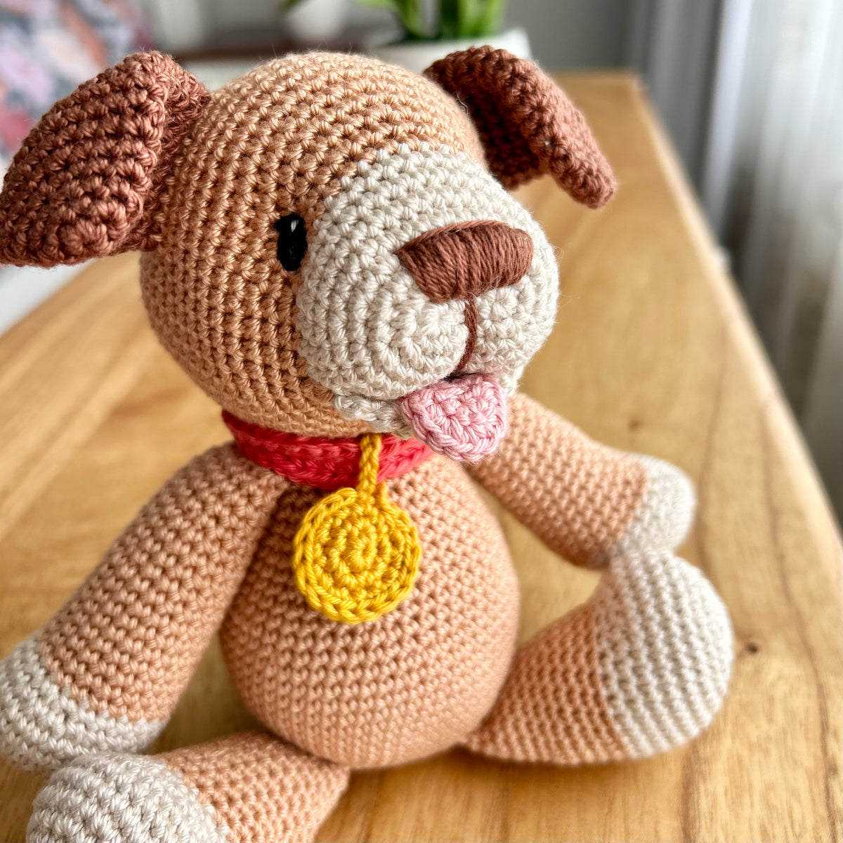 Max the Handmade Crochet Puppy | 100% Cotton Toy | Ready to Ship