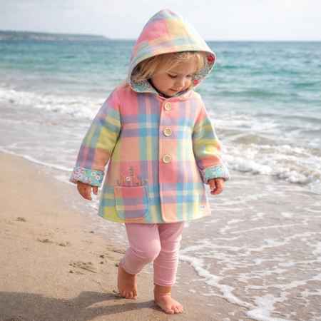 Hand Embroidered Upcycled Blanket Coat