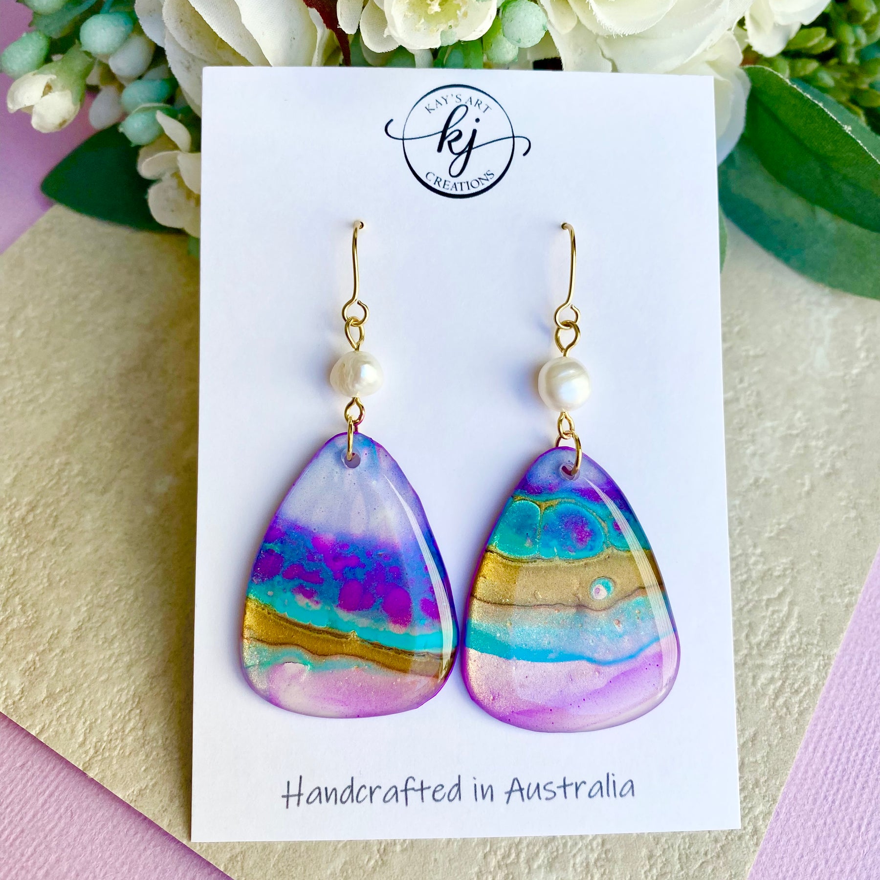 Freshwater Pearl Collection Dangle Earrings