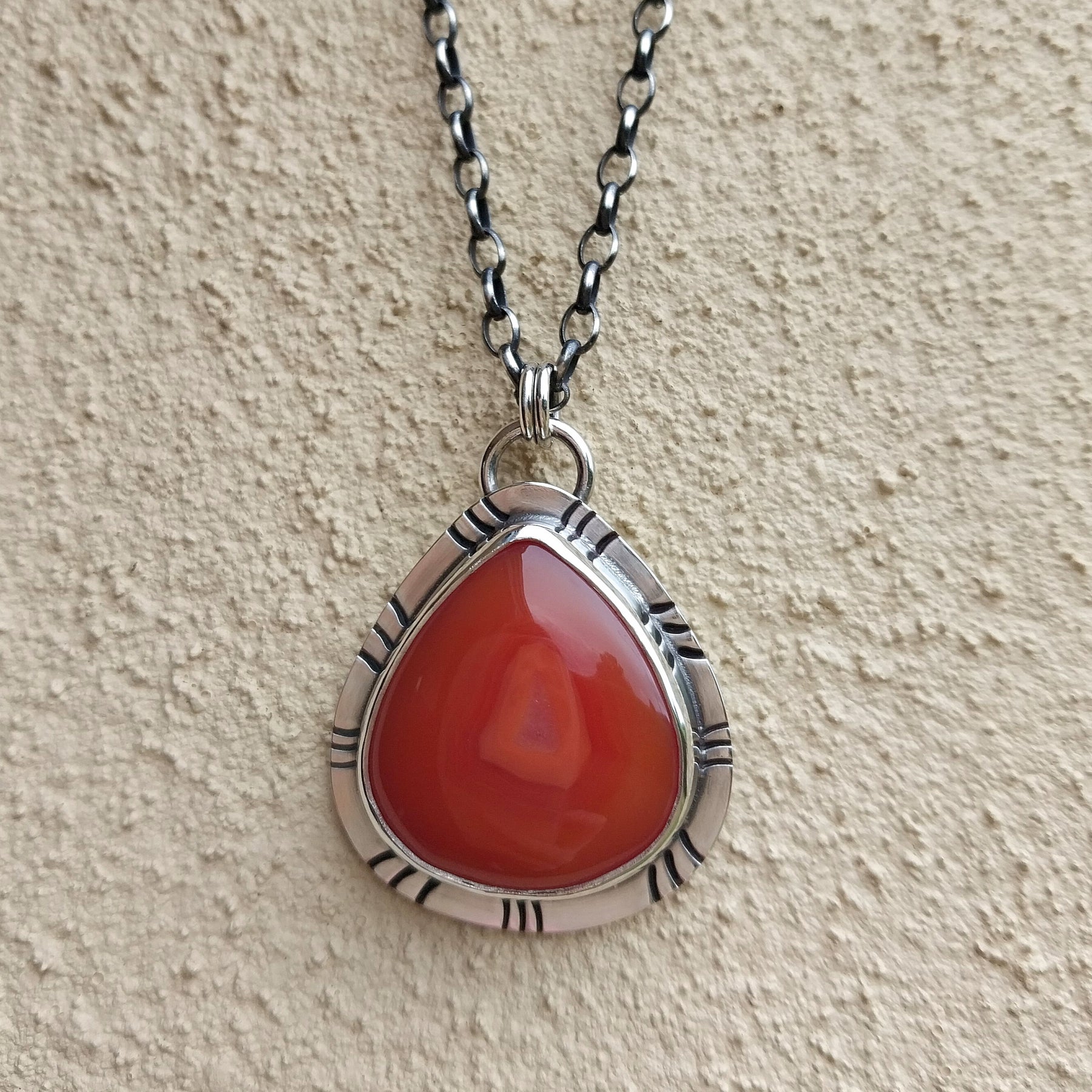 Lake agate necklace