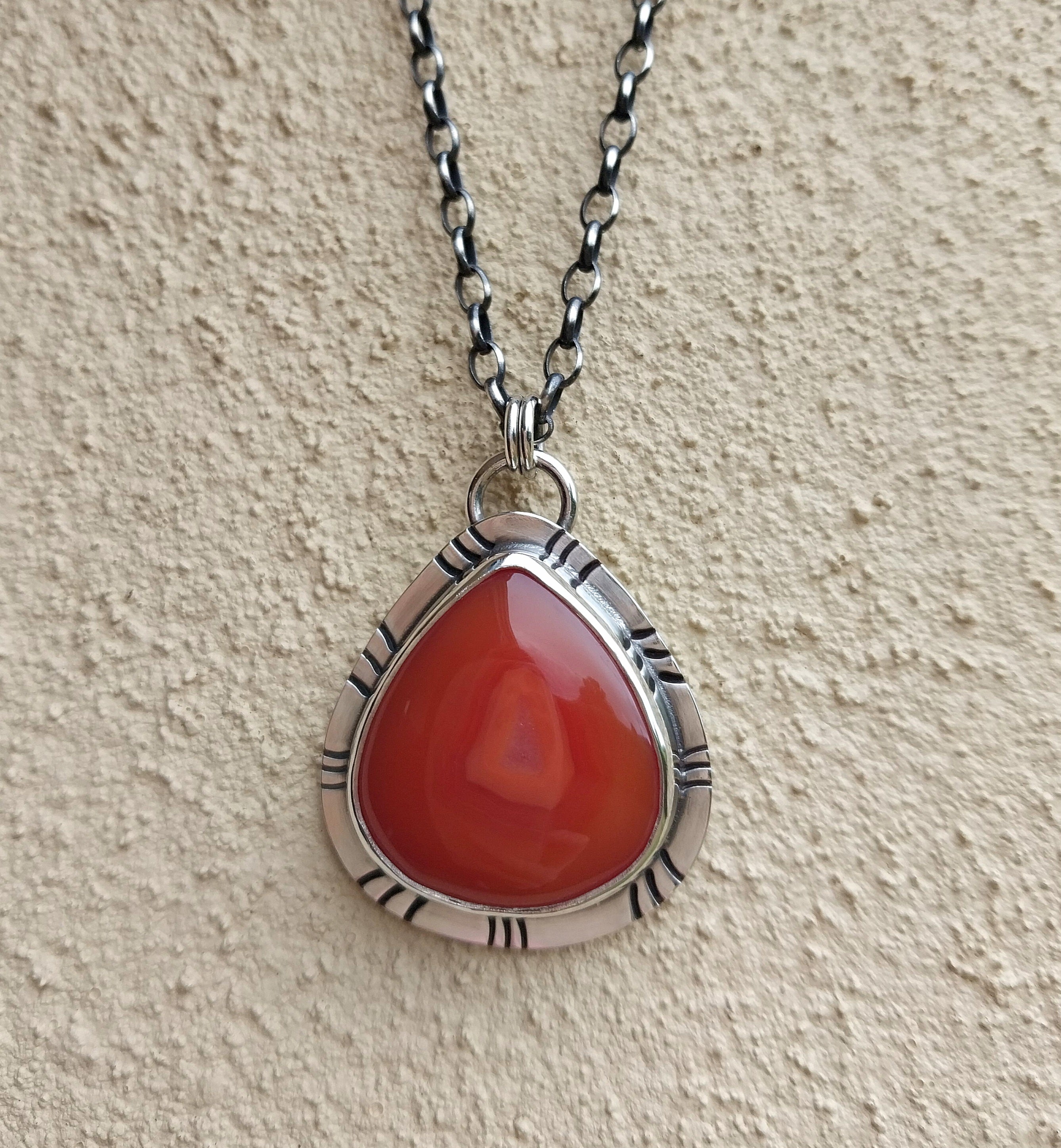 Lake agate necklace