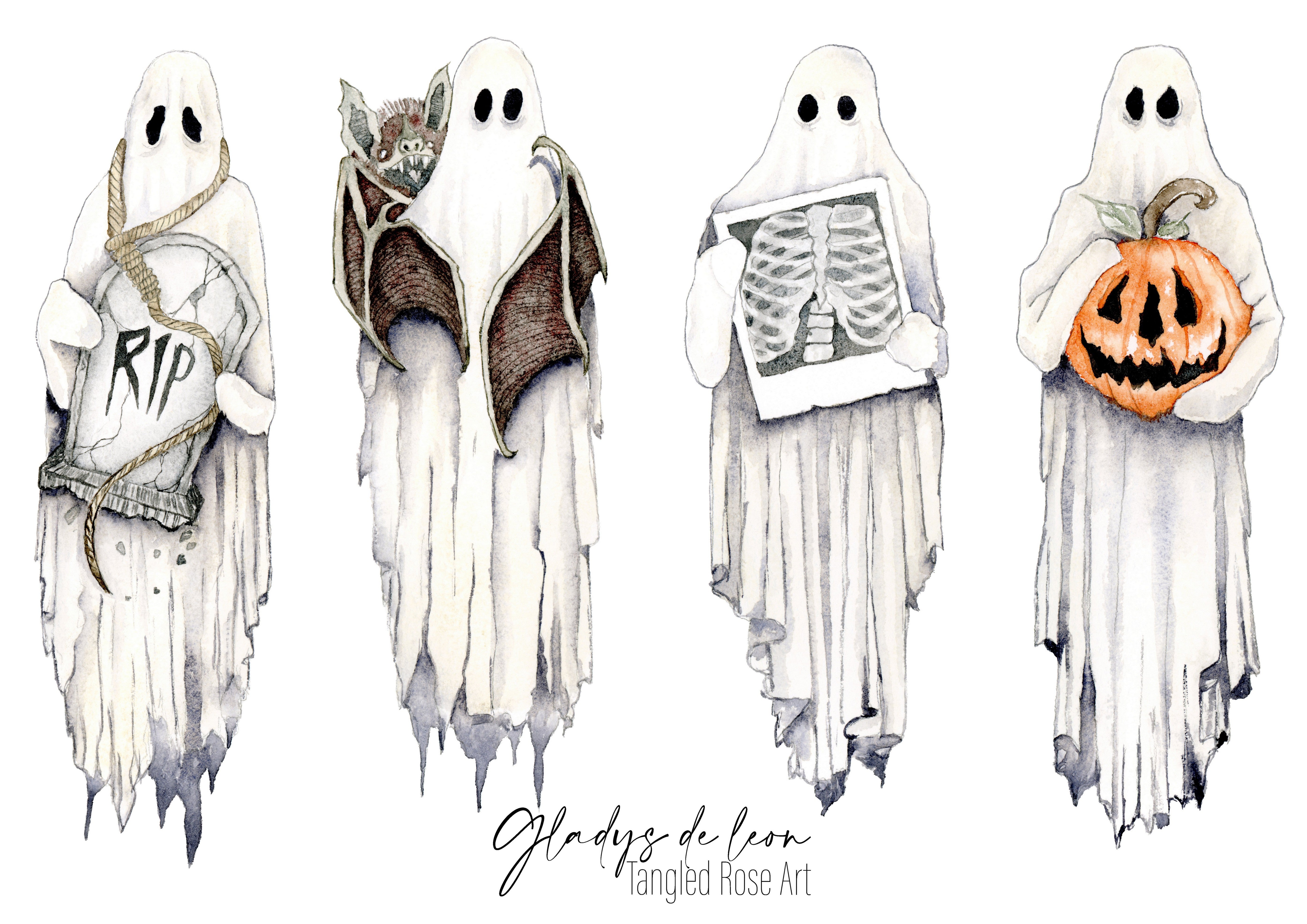 GHOST SERIES COMPLETE BUNDLE 5X7 ARCHIVAL PRINTS - TANGLED ROSE ART