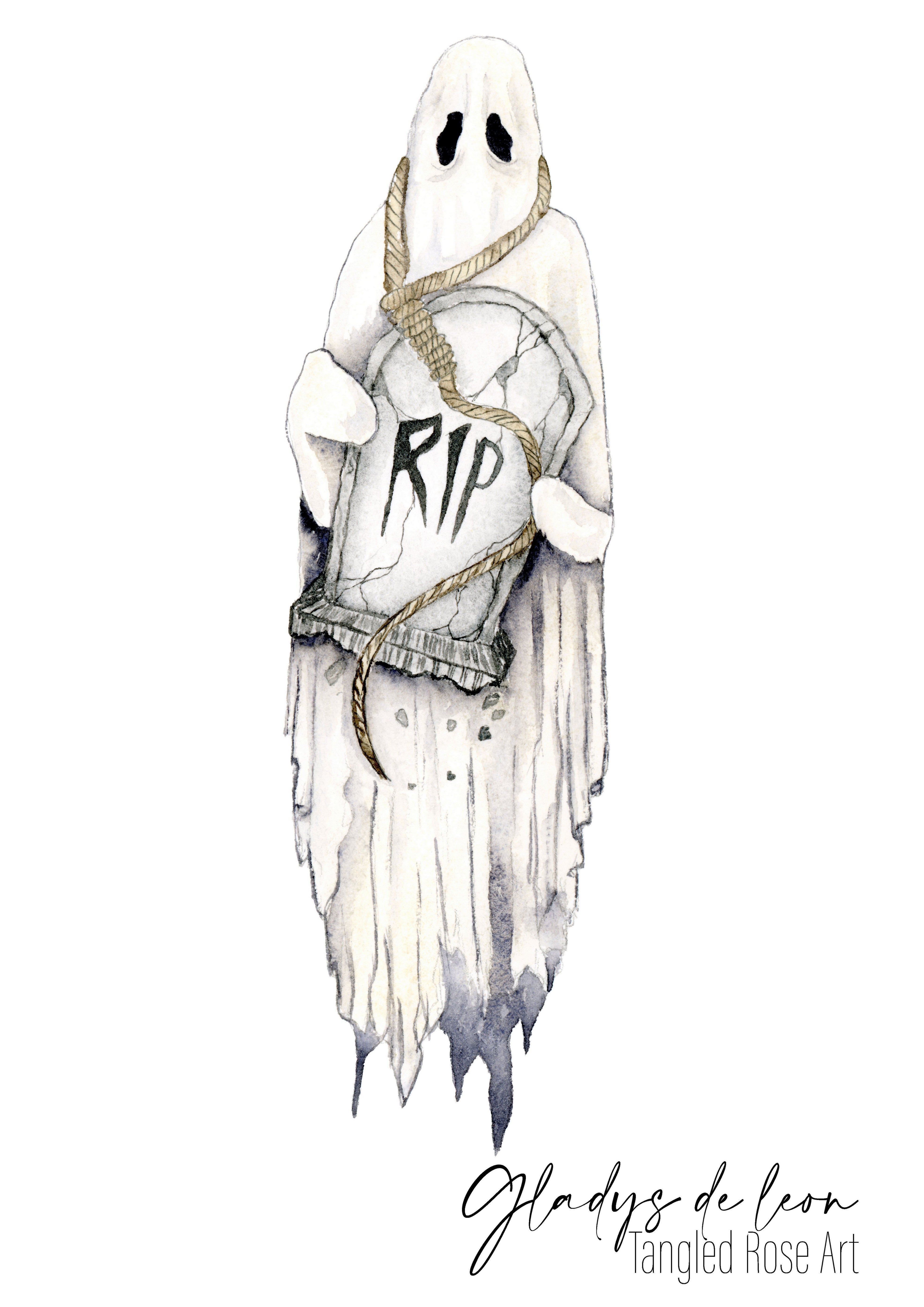 GHOST SERIES COMPLETE BUNDLE 5X7 ARCHIVAL PRINTS - TANGLED ROSE ART