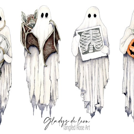 GHOST SERIES COMPLETE BUNDLE 4X6 PRINTS - TANGLED ROSE ART