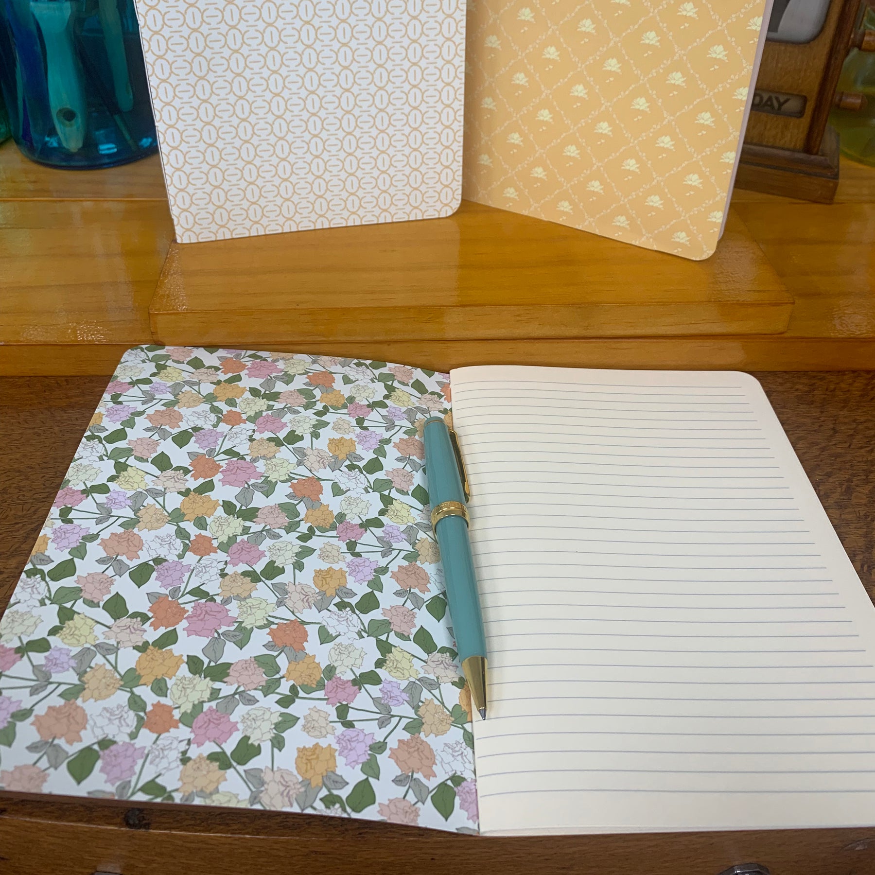 Hand-stitched A5 softcover notebooks original designed cover CR