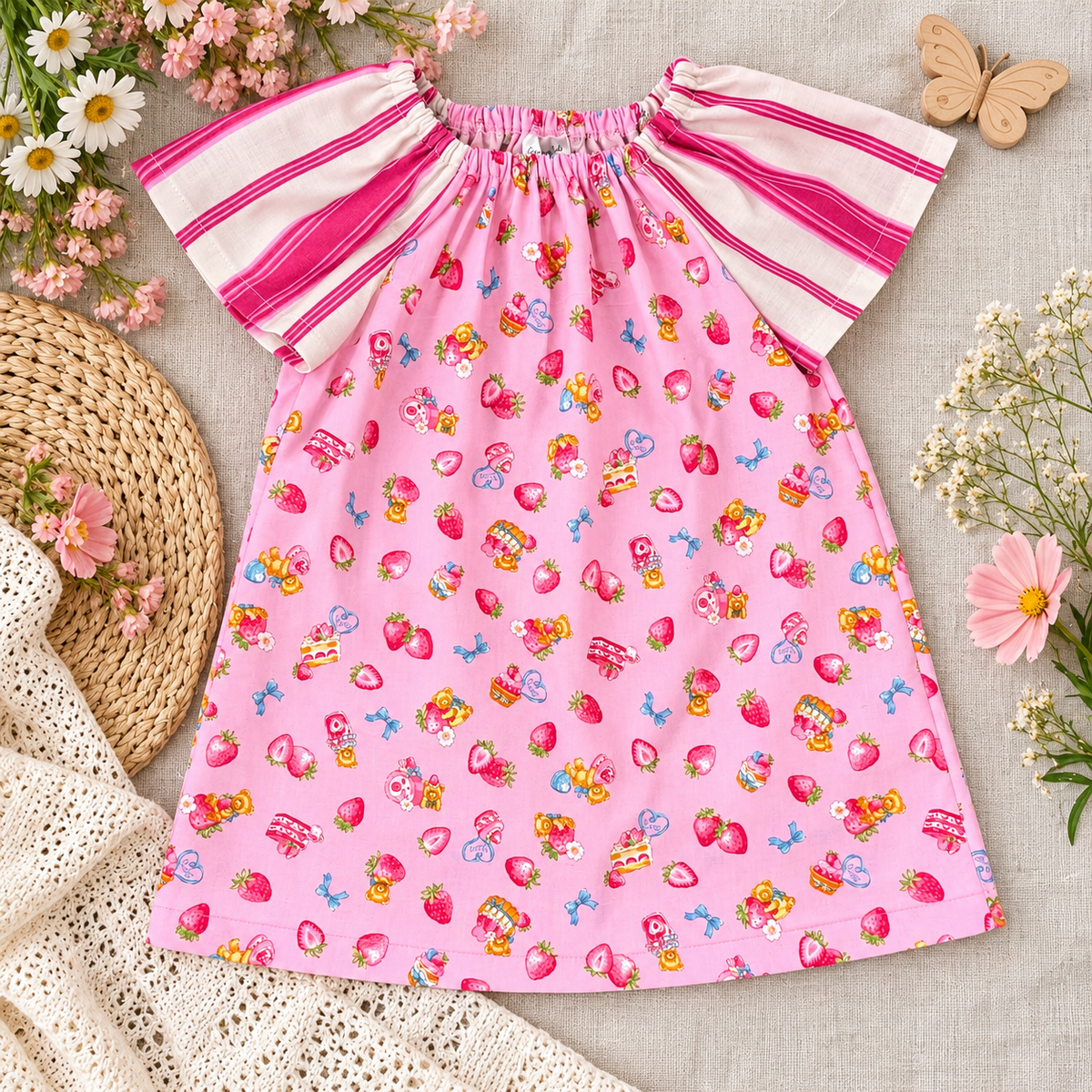 Girls Cotton Aline Dress