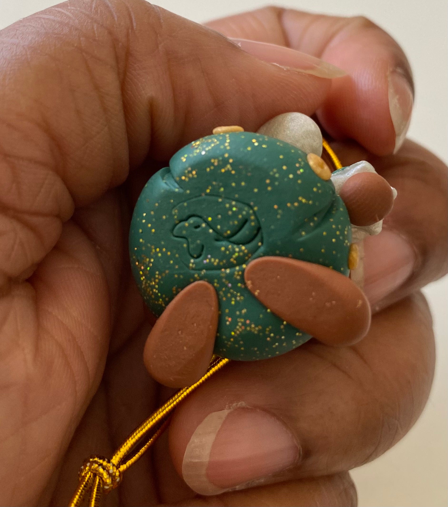 Christmas Bear Ornament – Handcrafted Holiday Keepsake