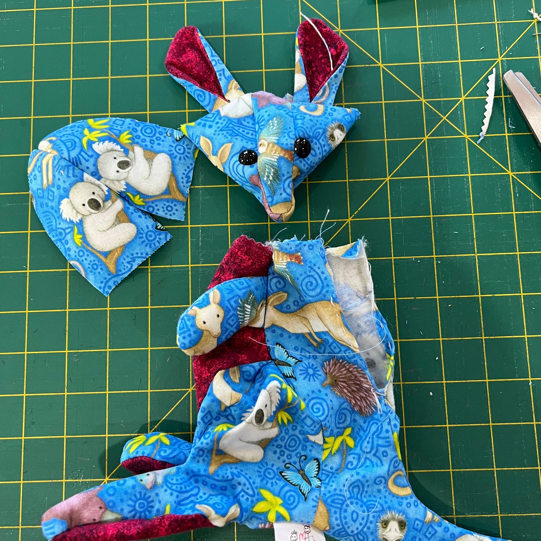 Handmade Fabric Kangaroo