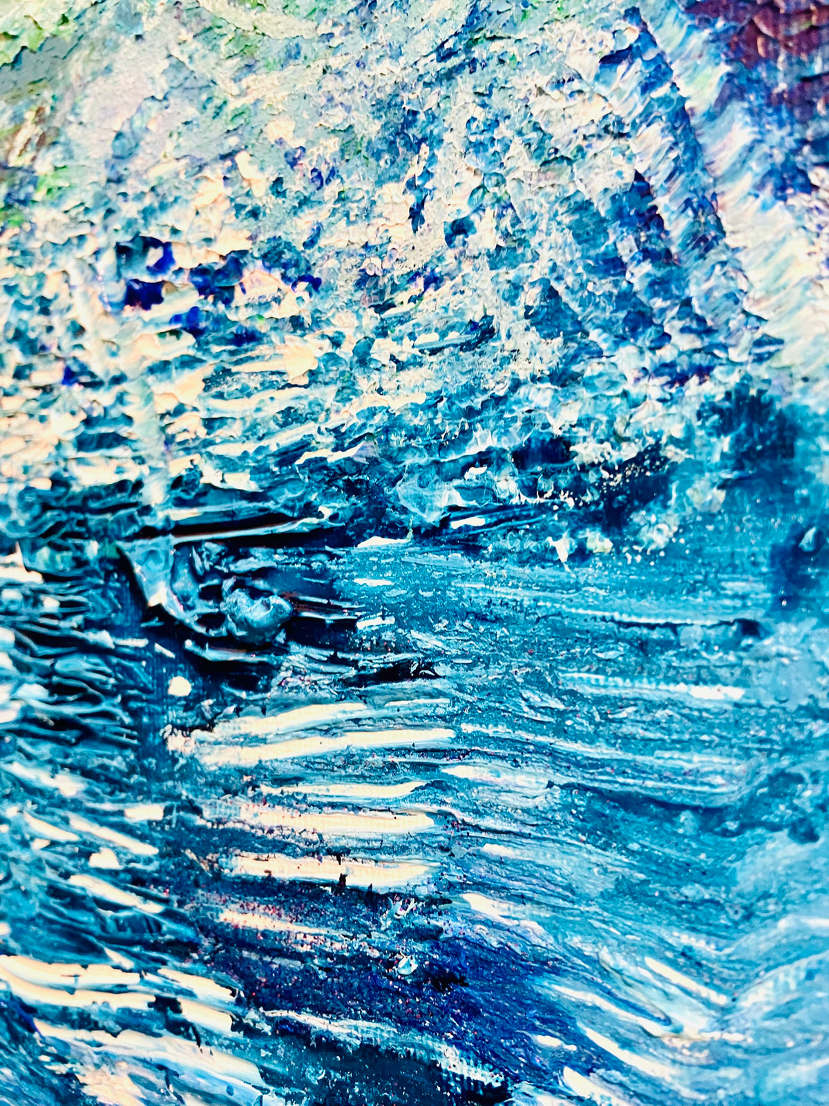 Island Paddle ORIGINAL CANVAS PAINTING 25.4x25.4x3.5cm by Margo Humphries