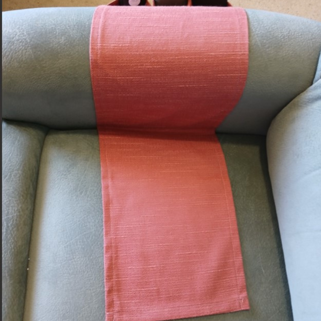 Fabric Remote Control Holder-Dusty Pink -3 pockets