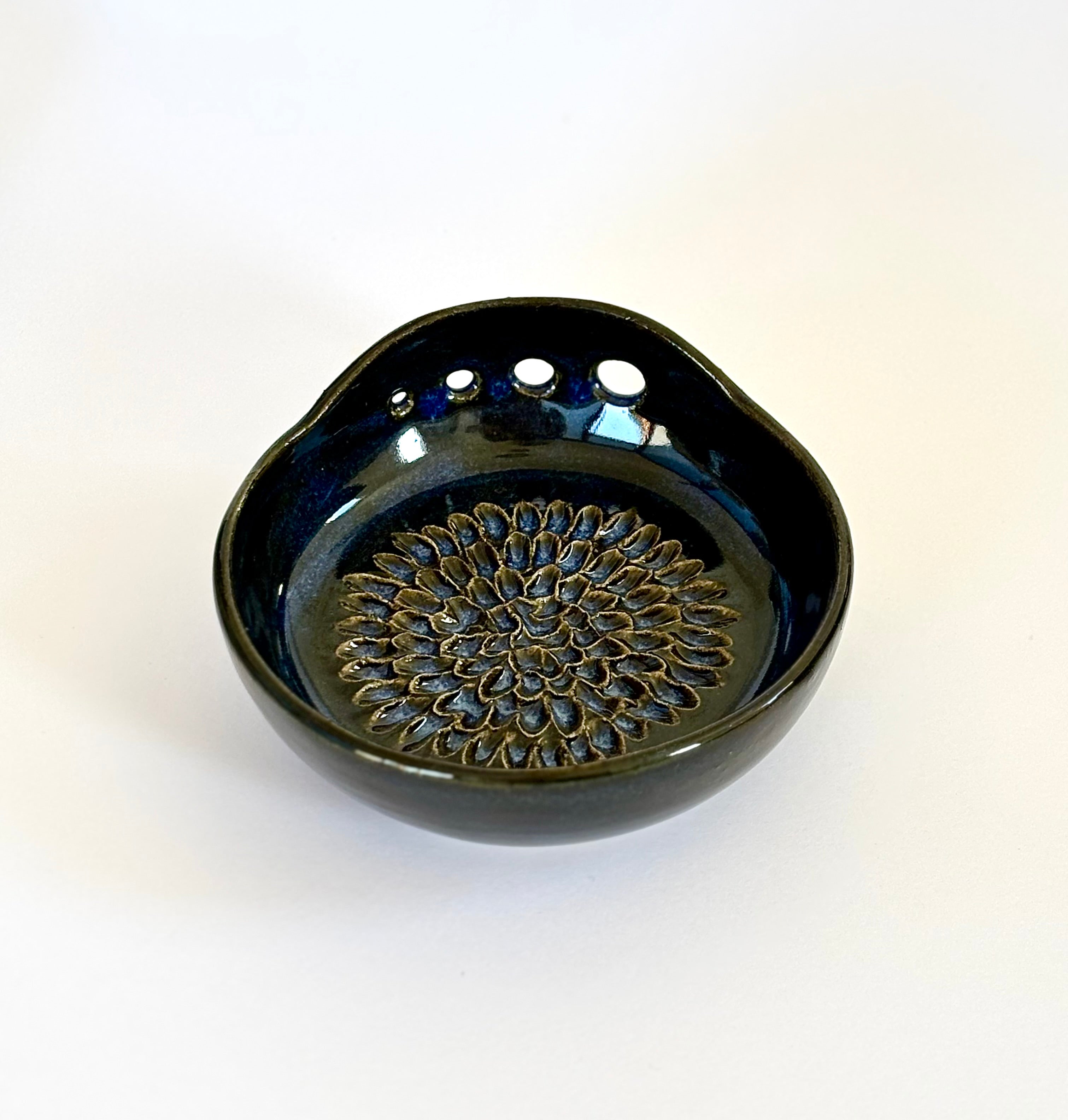 Ceramic Garlic/Ginger Grater and Herb Stripper - Hand Made Ceramic