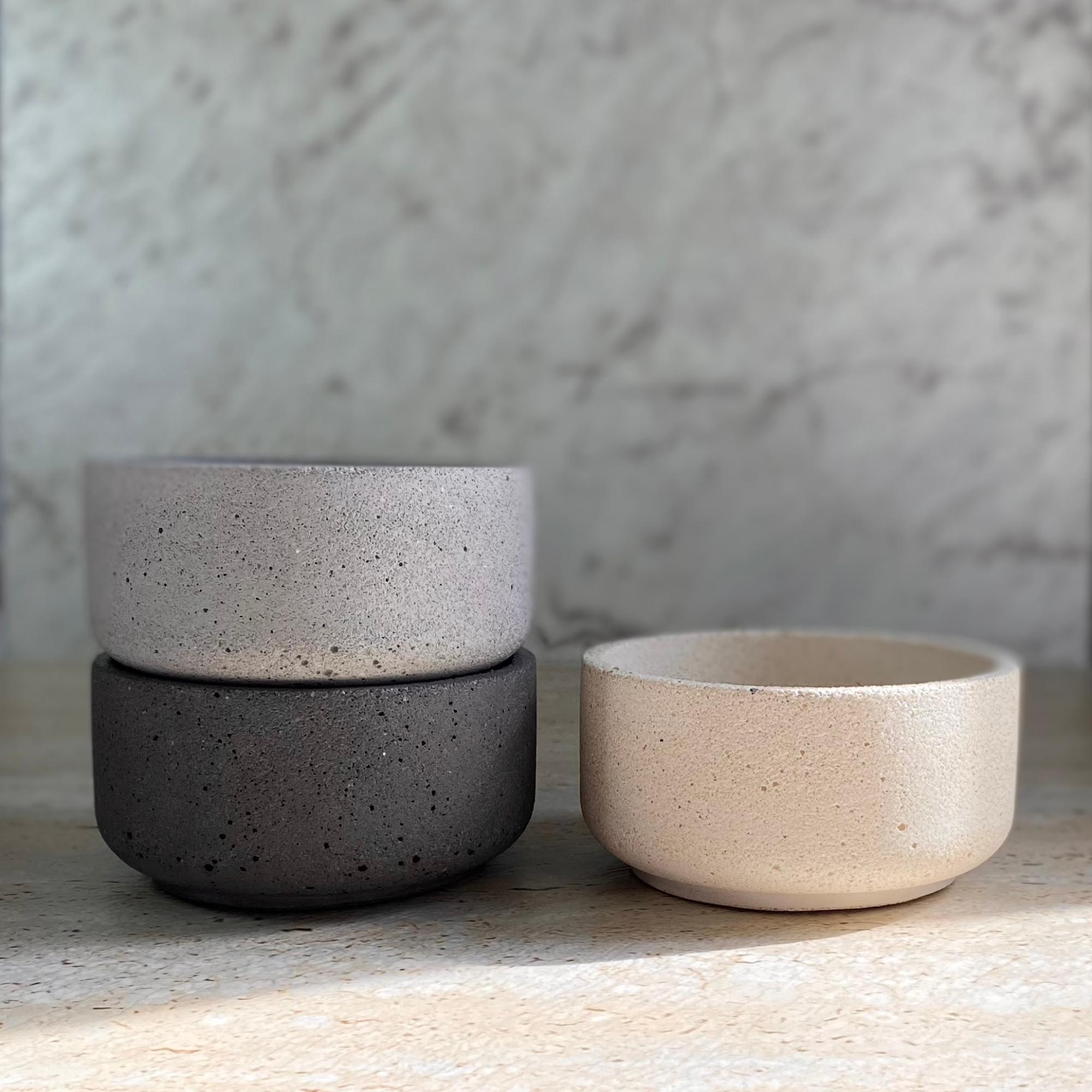 Mini and Large Round Bowl | Textured decor collection