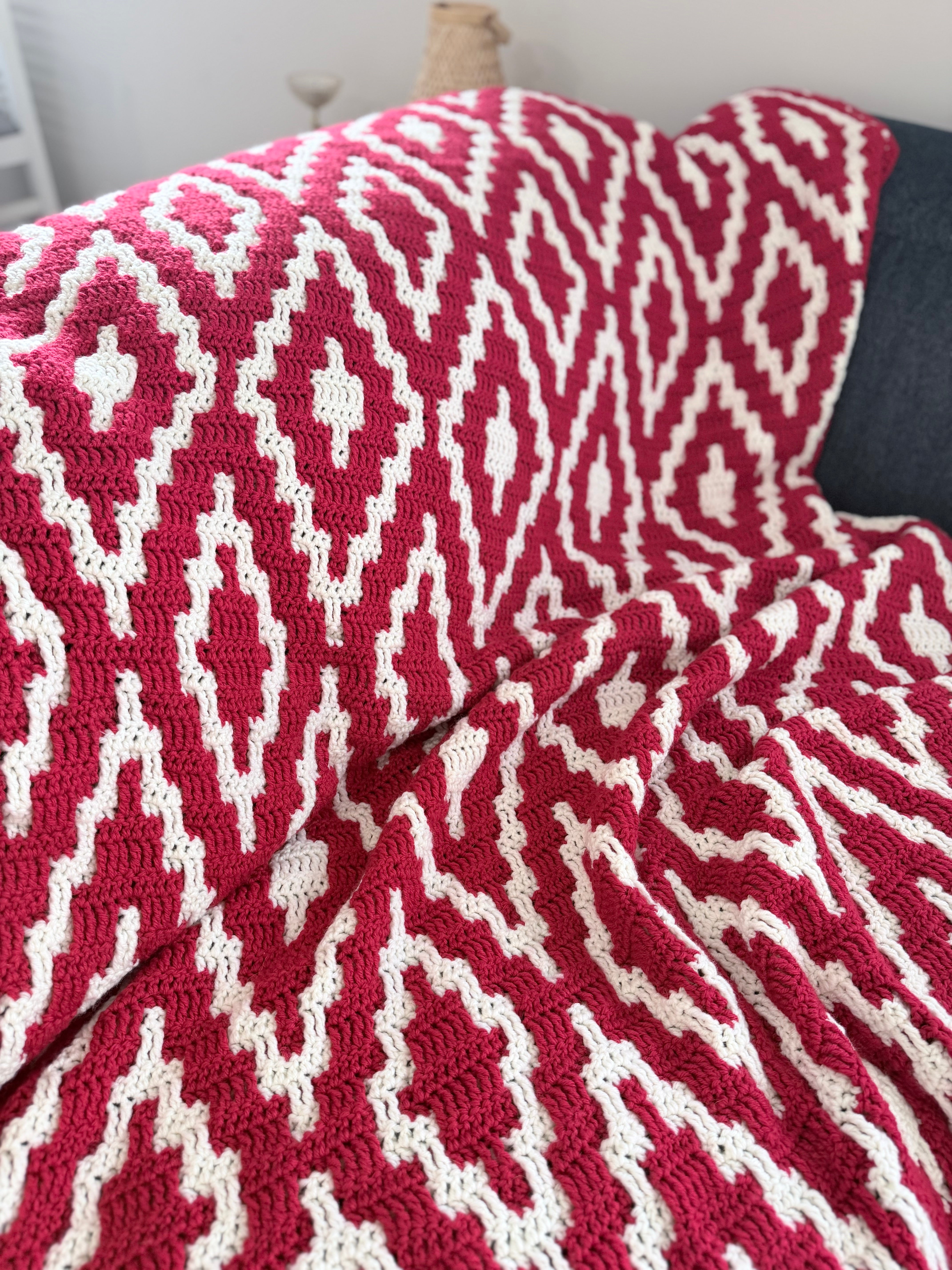 #001 - Cut Diamond Throw / Blanket