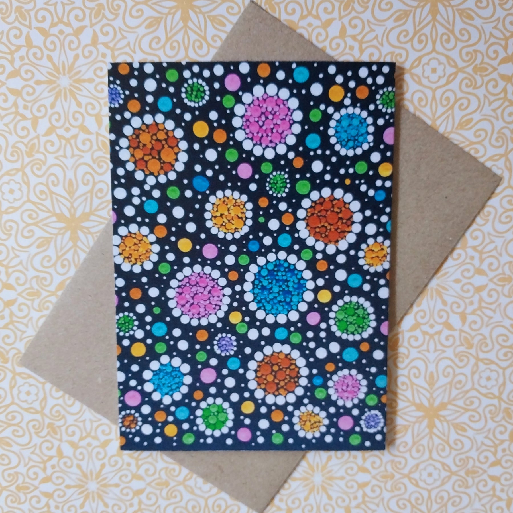Circles Blank Greeting Card