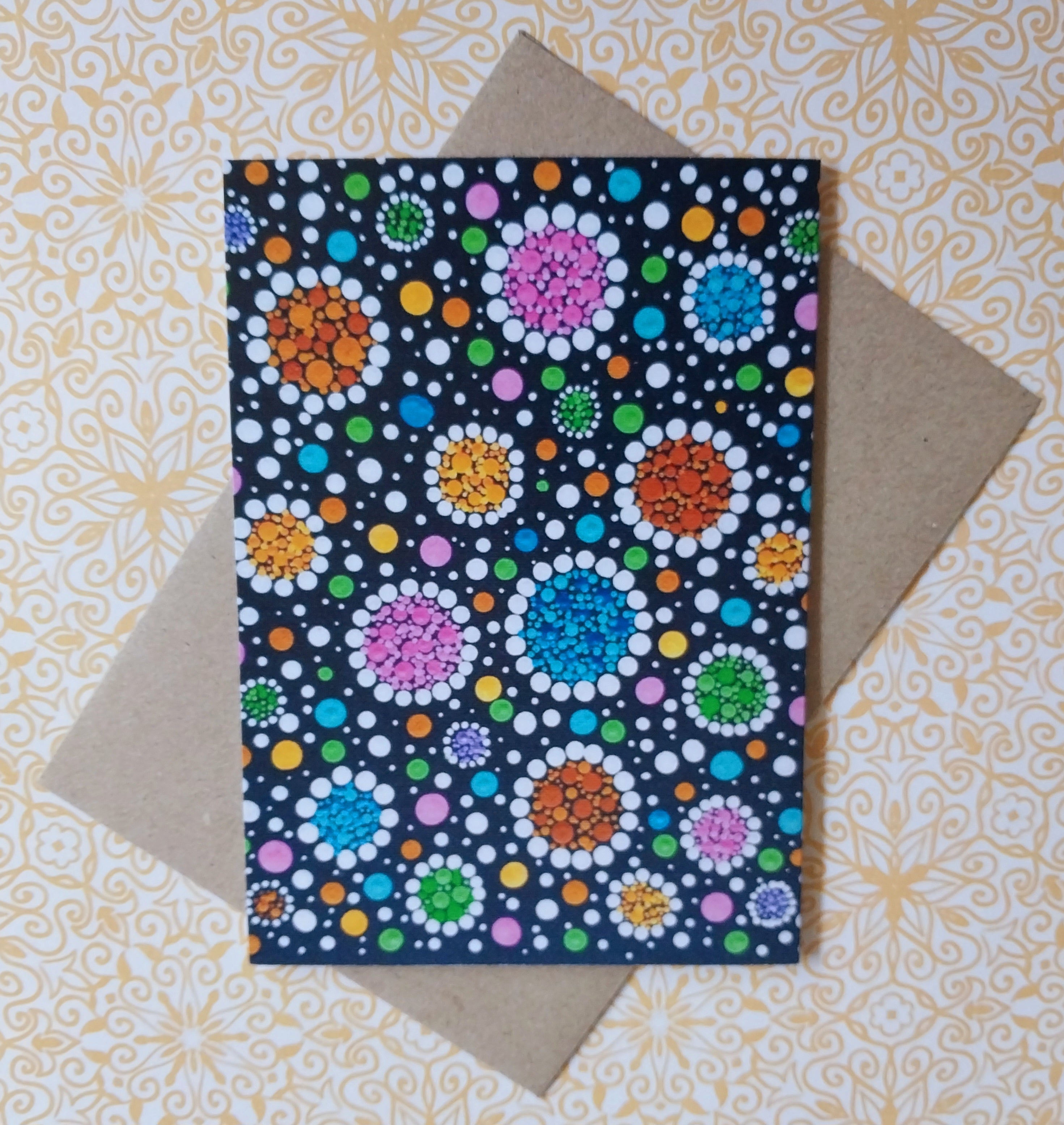 Circles Blank Greeting Card
