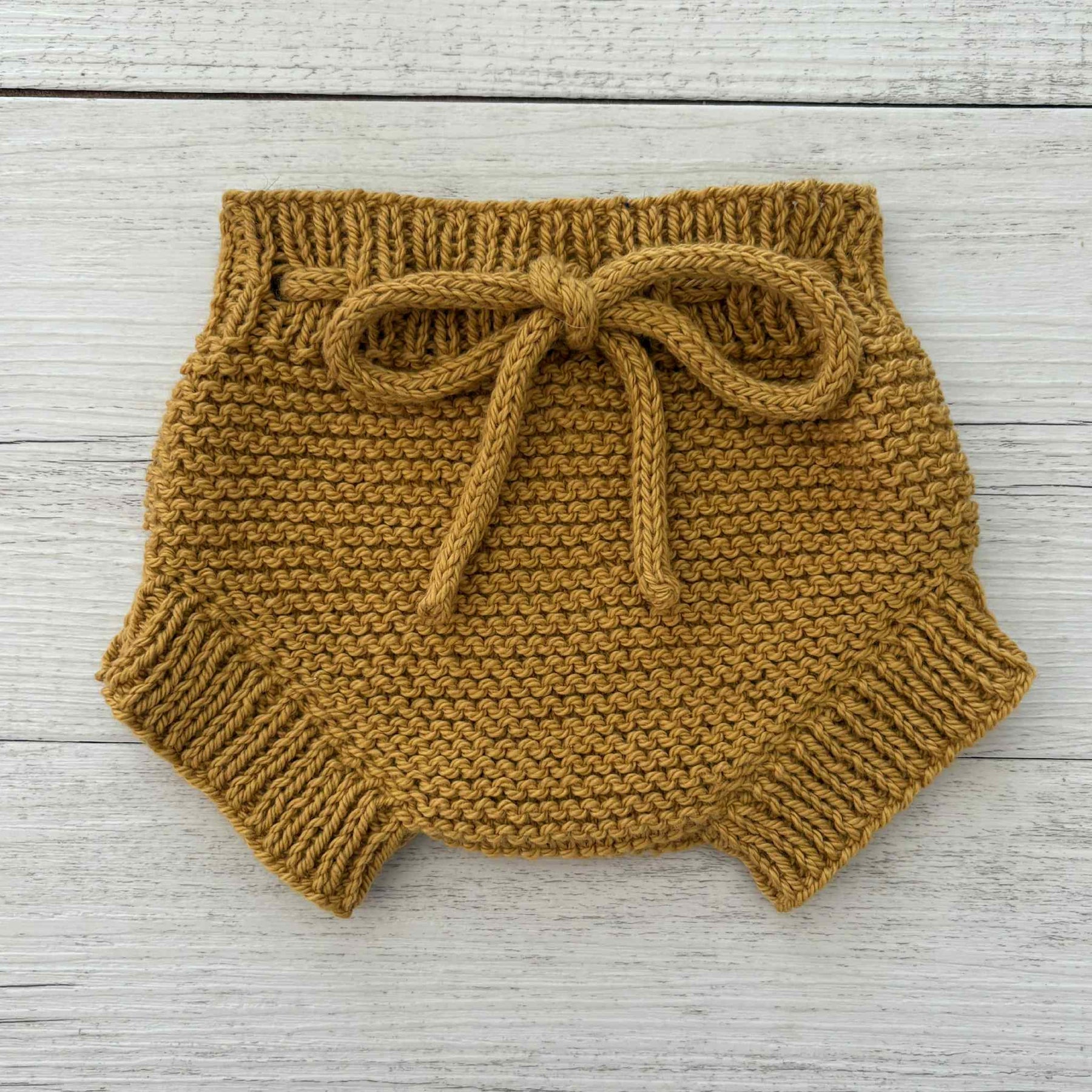 Hand Knitted Newborn  Nappy Cover, Booties and Bib