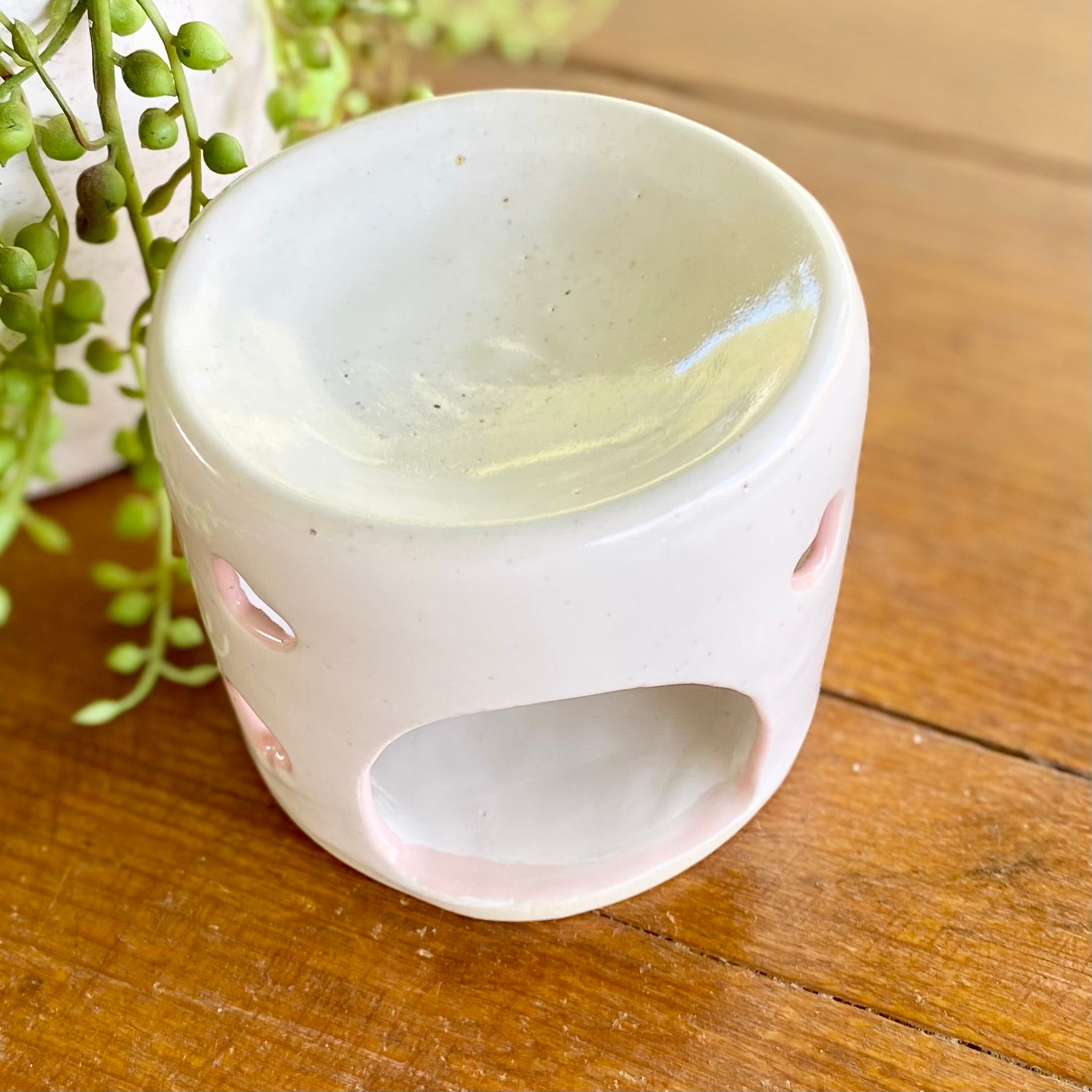 Whimsical Tea Light Burner /Handmade Pottery