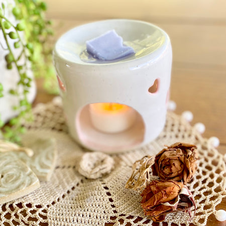 Whimsical Tea Light Burner /Handmade Pottery