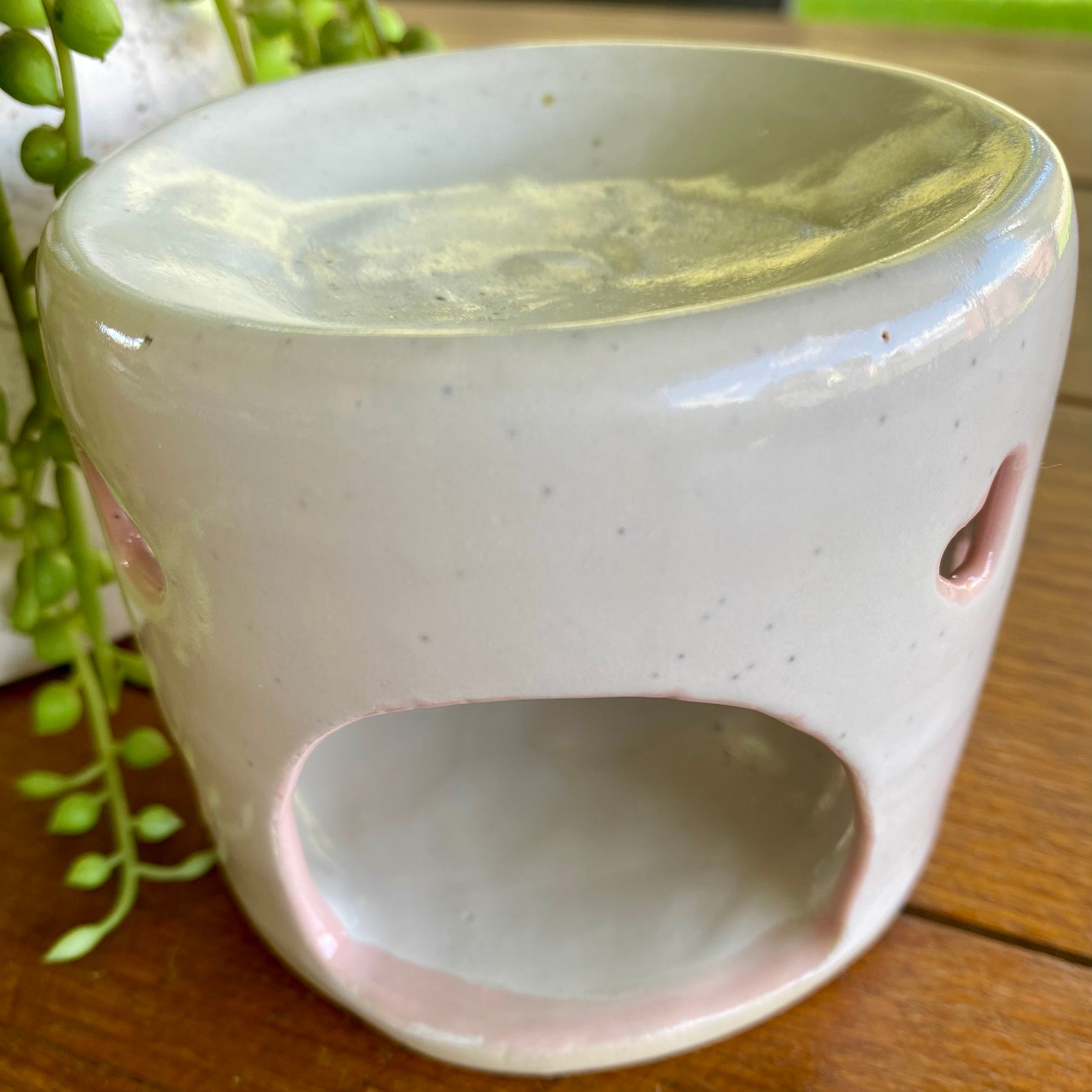 Whimsical Tea Light Burner /Handmade Pottery