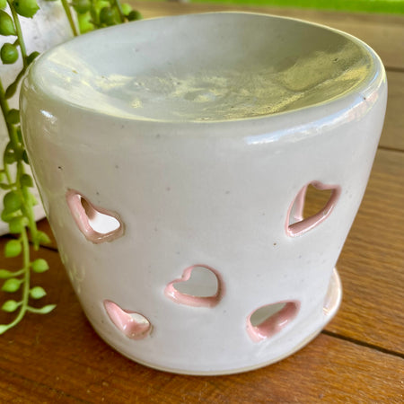Whimsical Tea Light Burner /Handmade Pottery