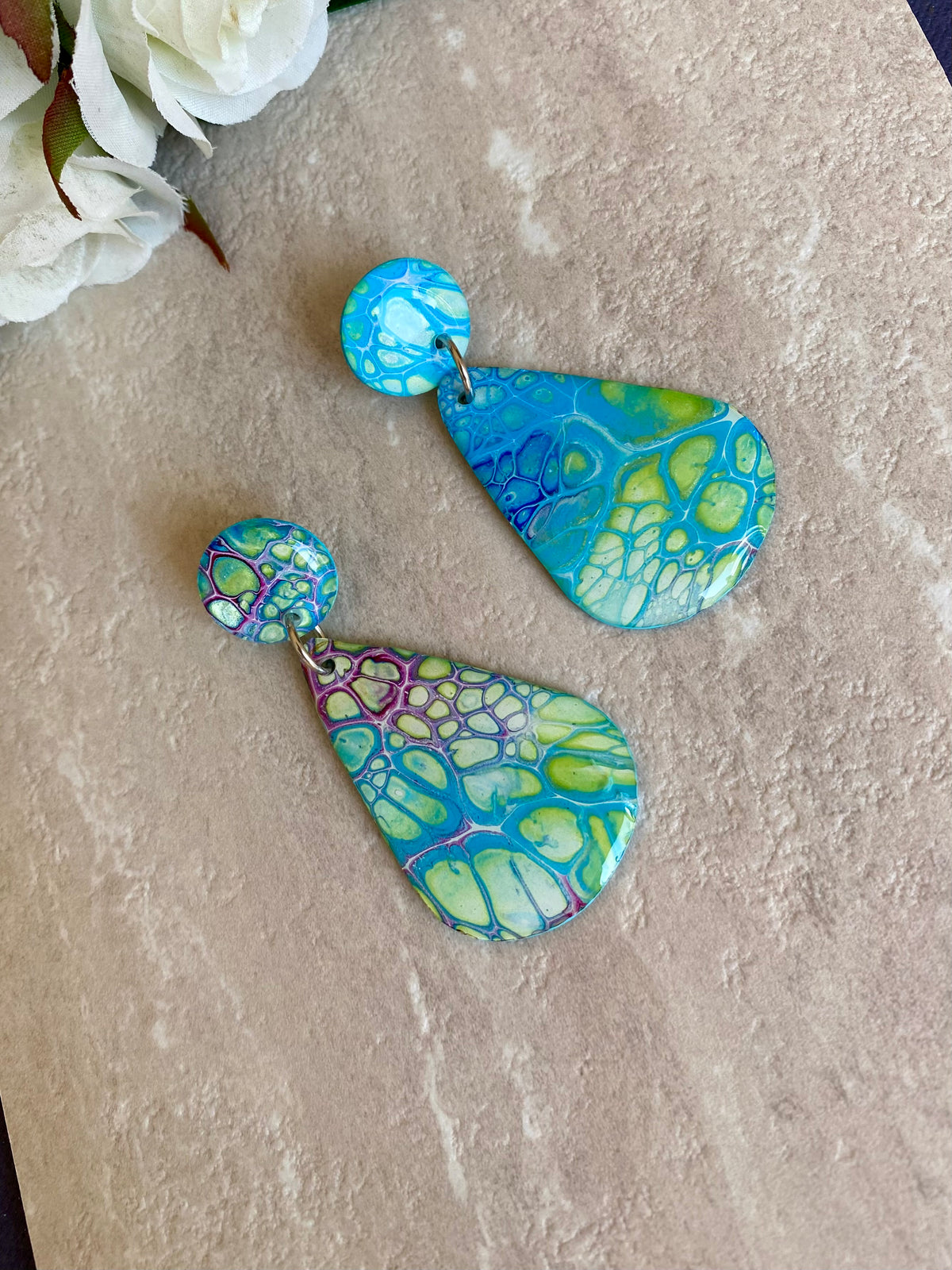 Unmatched Arty Stud Dangle Earrings