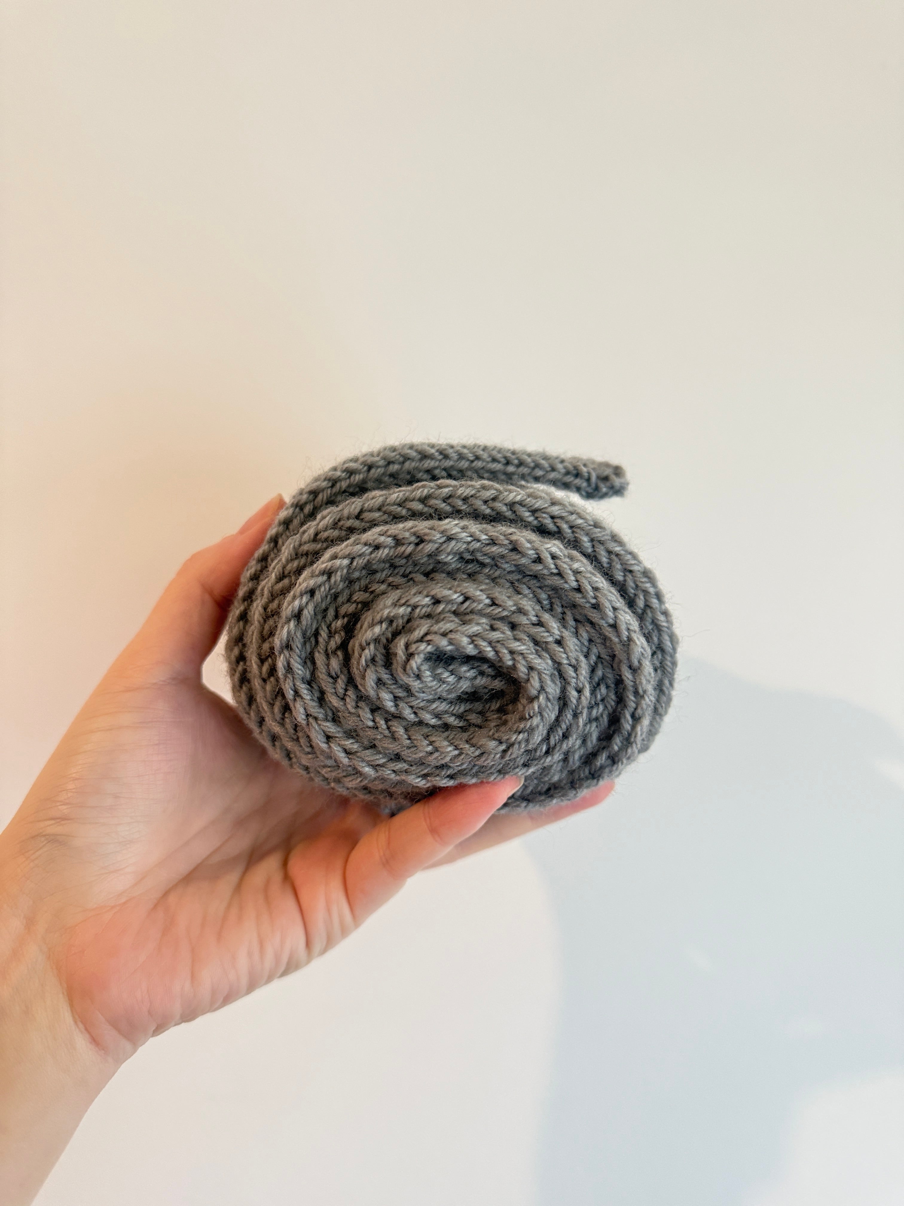 Knitted sophie scarf in grey