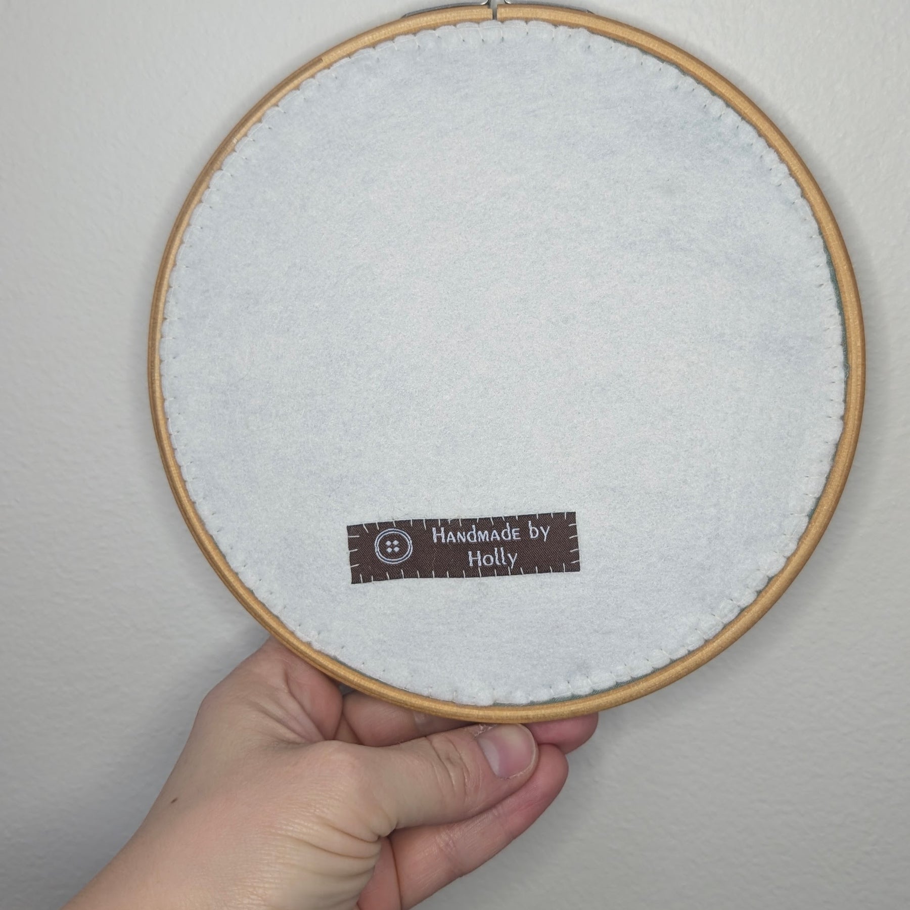 Hand sewn monochrome embroidery, Italian Greyhound in 7" hoop