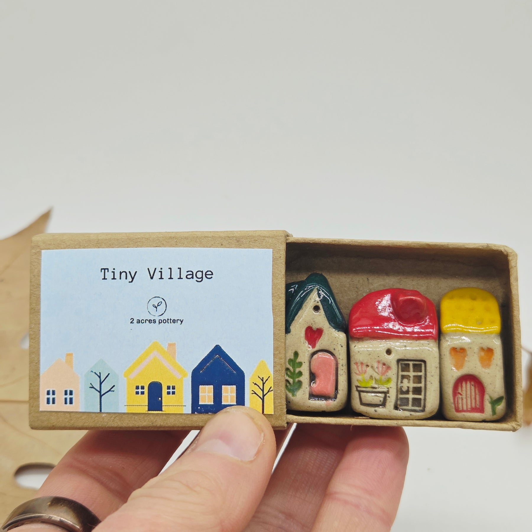 Tiny Ceramic Village - Autumn Avenue