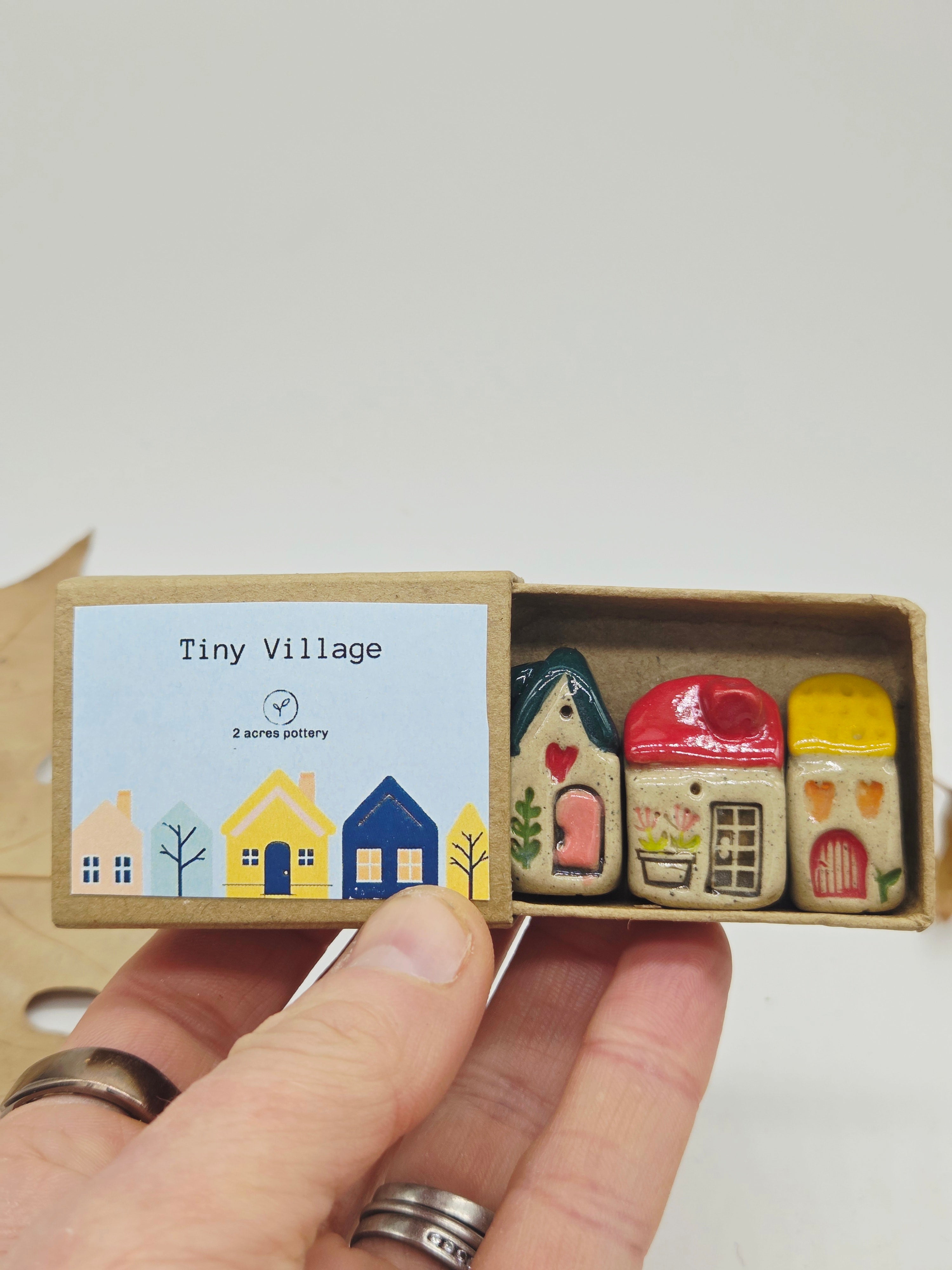 Tiny Ceramic Village - Autumn Avenue